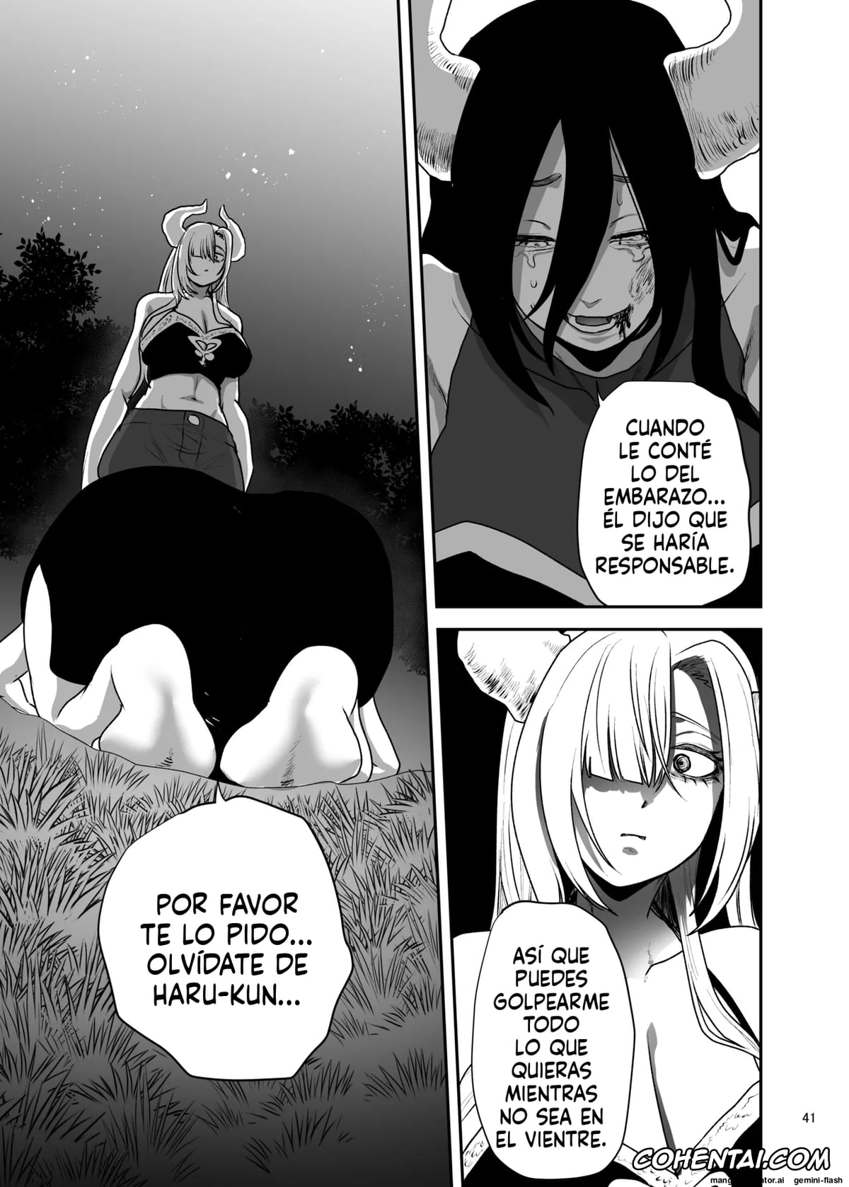 Original hentai, Suki na Otoko o Mama ni Torareta Onna, pagina 42