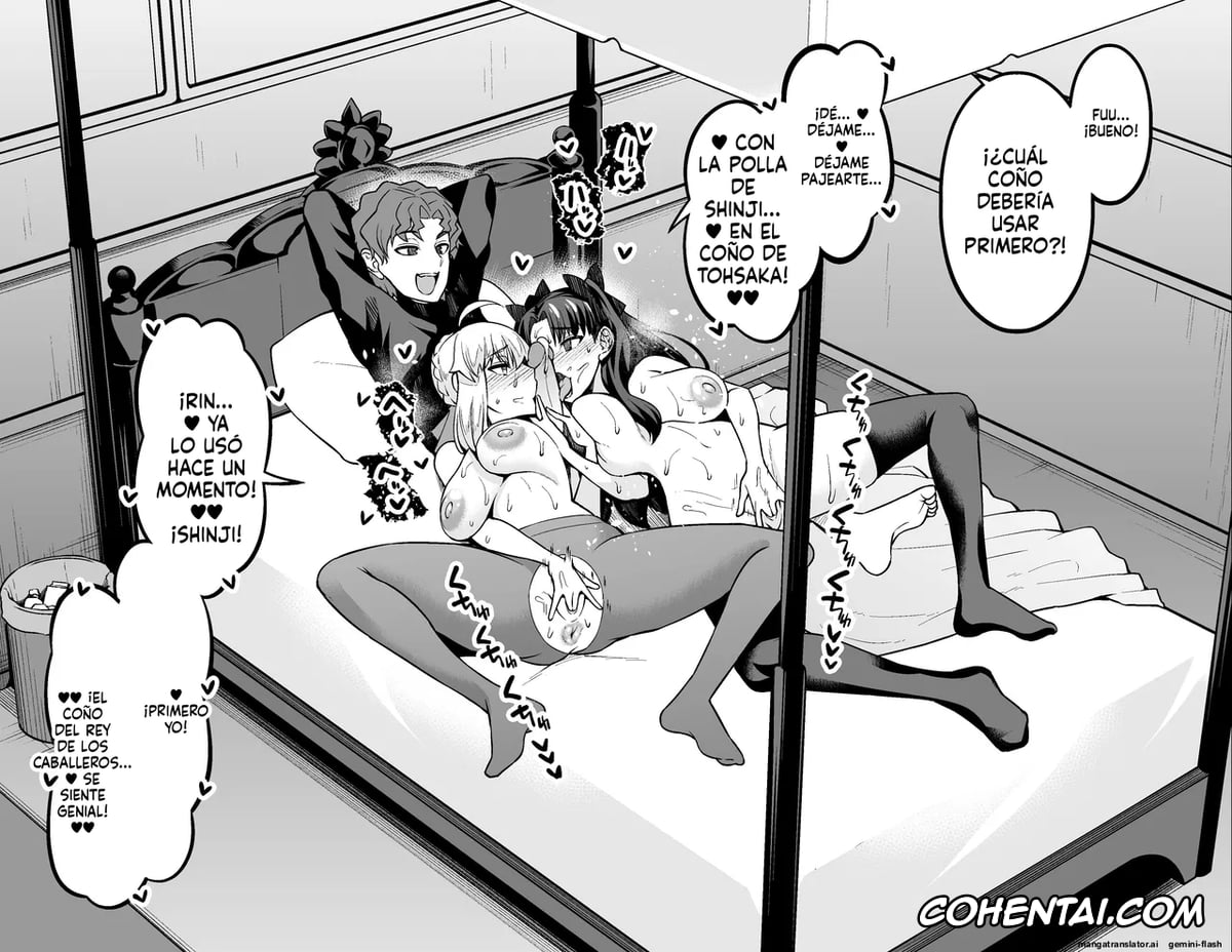 Fate/stay night hentai, Original hentai, Rin Tosaka hentai, Sakura Matou hentai, Shinji Matou hentai, Shinji Decensored Collection 1, pagina 39