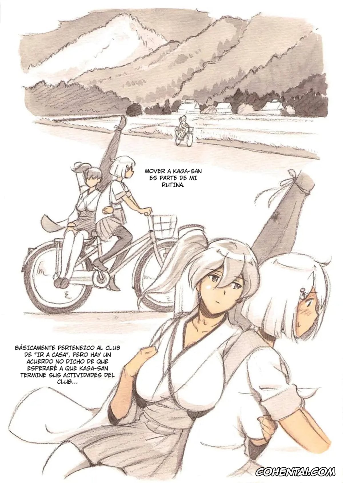 Kantai Collection -KanColle- hentai, Akagi hentai, Hamakaze hentai, Kaga hentai, Futanari Doutei LESSON” no Oshirase (Kantai Collection -KanColle-), pagina 57