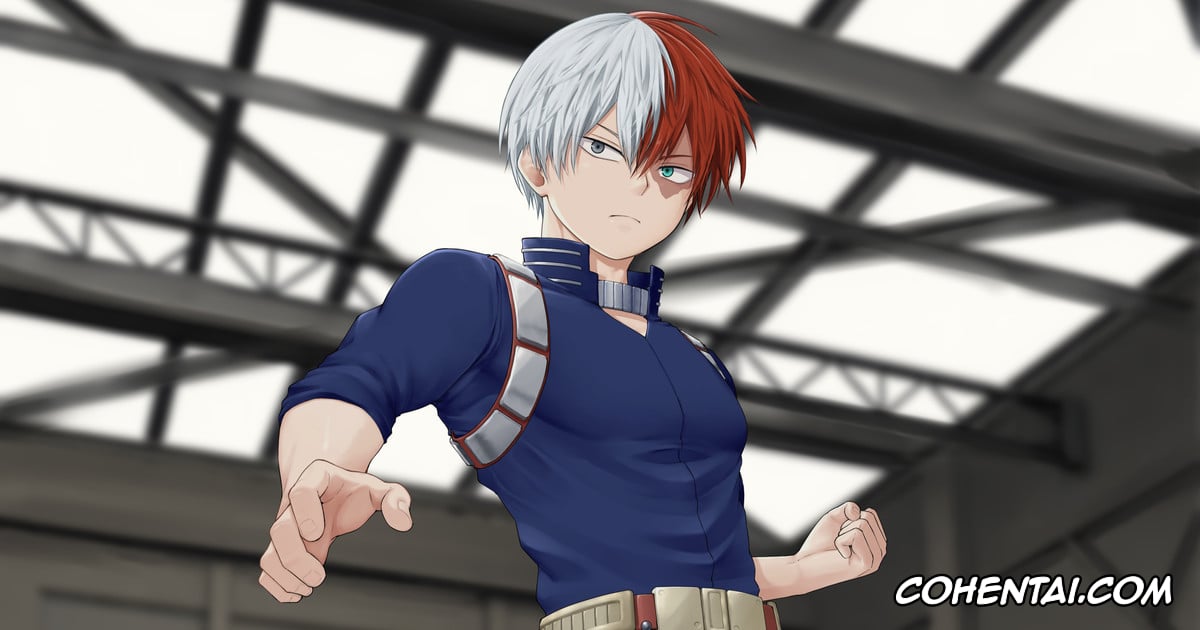 My Hero Academia | Boku No Hero Academia xxx, Shouto Todoroki xxx, Sh*to Re**raint m***urb*tion (Boku No Hero Academia), pagina 1