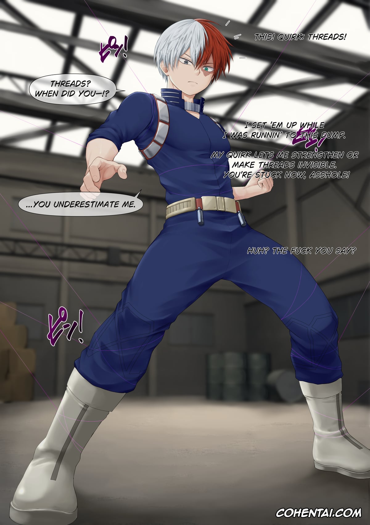 My Hero Academia | Boku No Hero Academia hentai, Shouto Todoroki hentai, Sh*to Re**raint m***urb*tion (Boku No Hero Academia), pagina 3