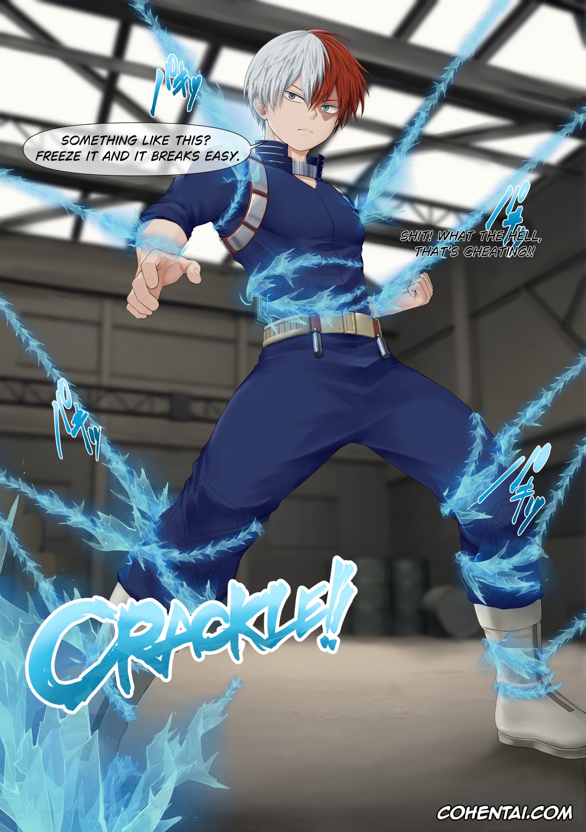 My Hero Academia | Boku No Hero Academia xxx, Shouto Todoroki xxx, Sh*to Re**raint m***urb*tion (Boku No Hero Academia), pagina 4