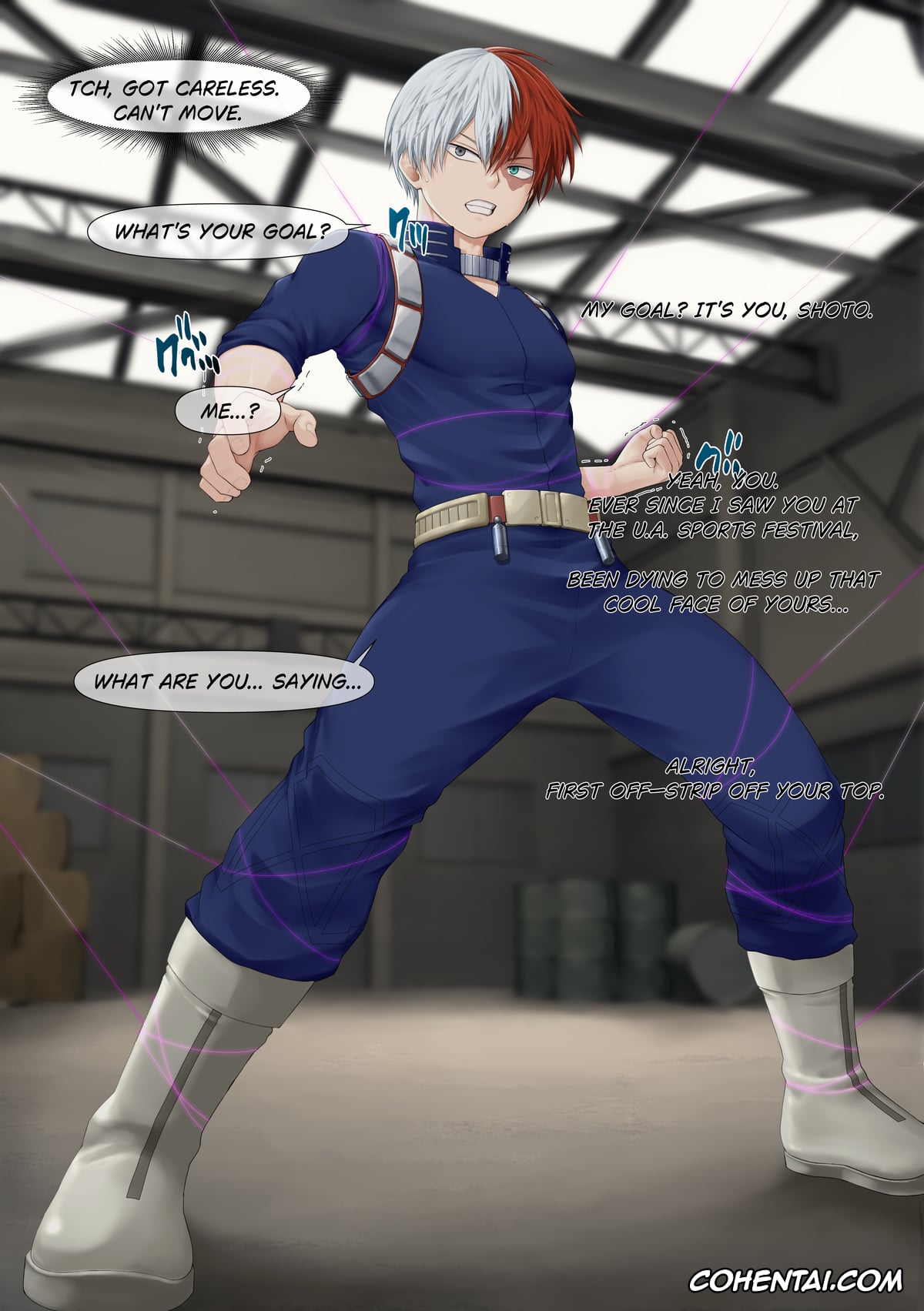 My Hero Academia | Boku No Hero Academia xxx, Shouto Todoroki xxx, Sh*to Re**raint m***urb*tion (Boku No Hero Academia), pagina 7