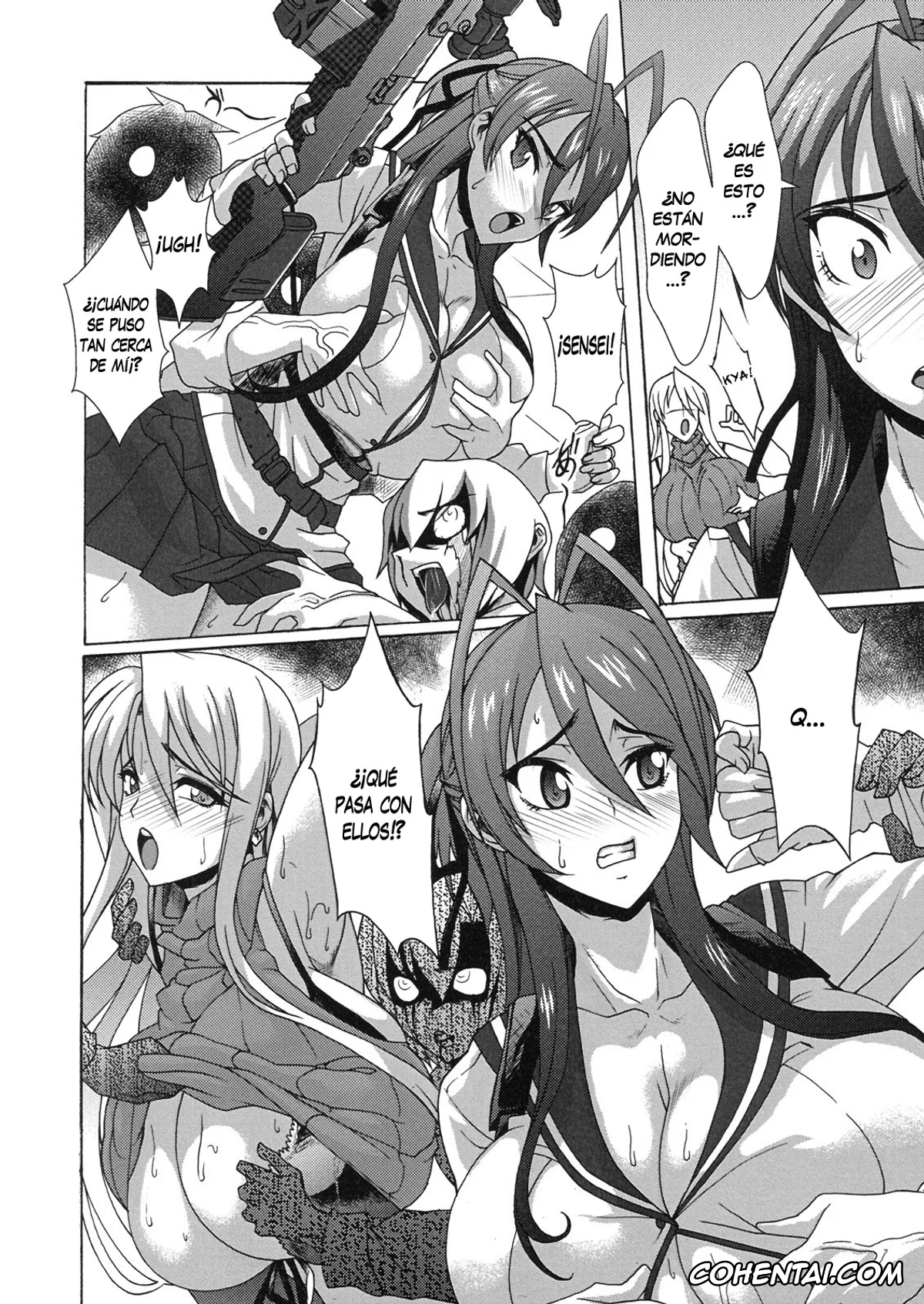 Highschool Of The Dead hentai, Rei Miyamoto hentai, Saeko Busujima hentai, Saya Takagi hentai, Shizuka Marikawa hentai, Nyuujoku Mokushiroku (HIGHSCHOOL OF THE DEAD), pagina 9