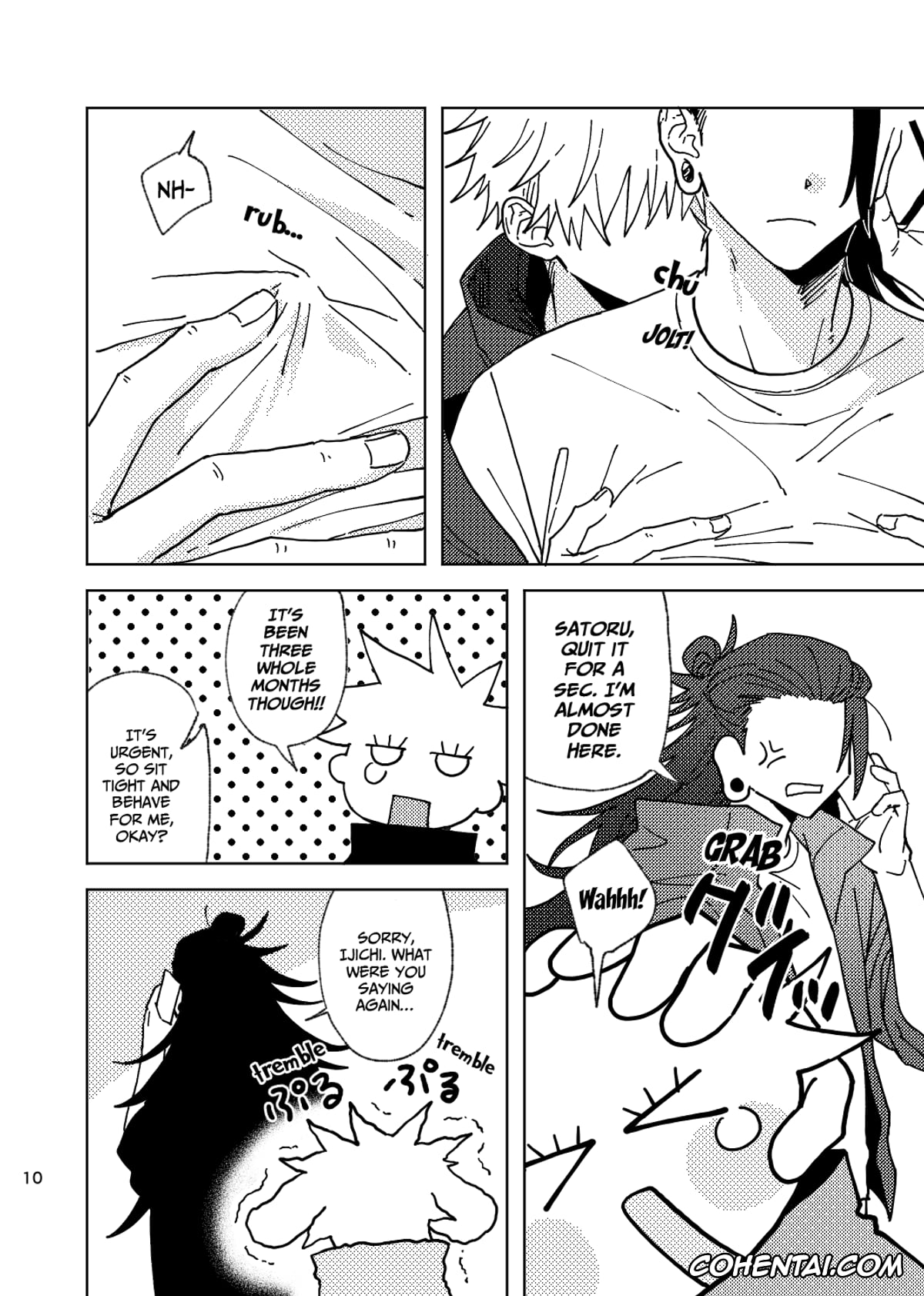 Jujutsu Kaisen xxx, Satoru Gojo xxx, Suguru Geto xxx, Think of Me Whether You’re Asleep or Awake (Sob) (Jujutsu Kaisen), pagina 10