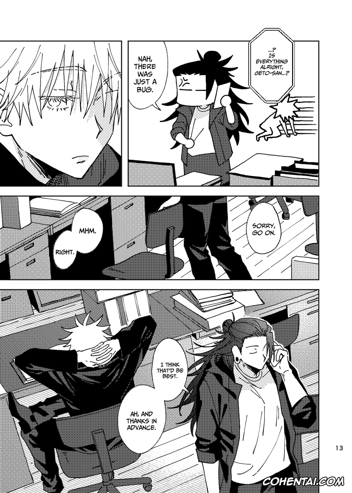 Jujutsu Kaisen xxx, Satoru Gojo xxx, Suguru Geto xxx, Think of Me Whether You’re Asleep or Awake (Sob) (Jujutsu Kaisen), pagina 13