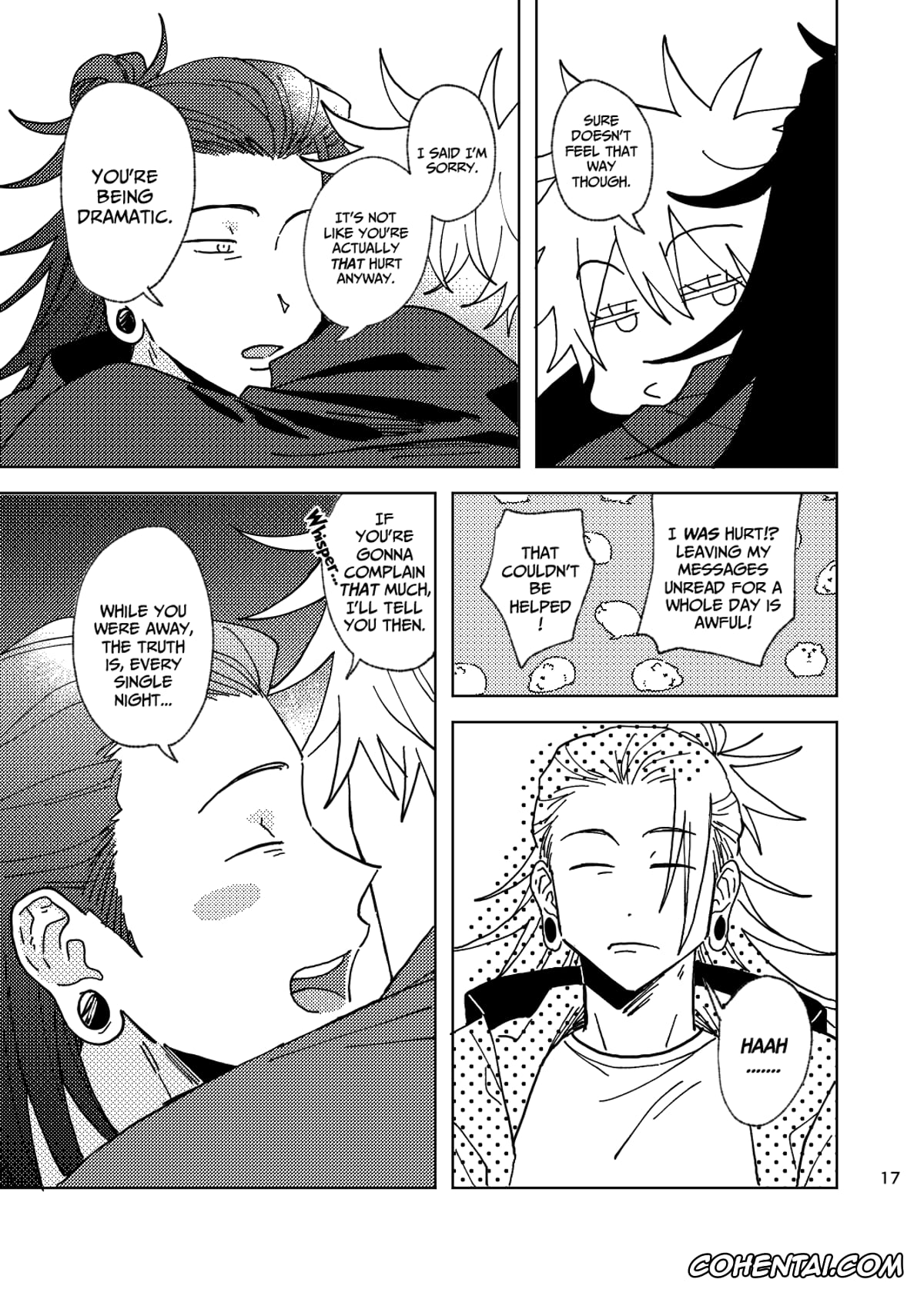 Jujutsu Kaisen porno, Satoru Gojo porno, Suguru Geto porno, Think of Me Whether You’re Asleep or Awake (Sob) (Jujutsu Kaisen), pagina 17