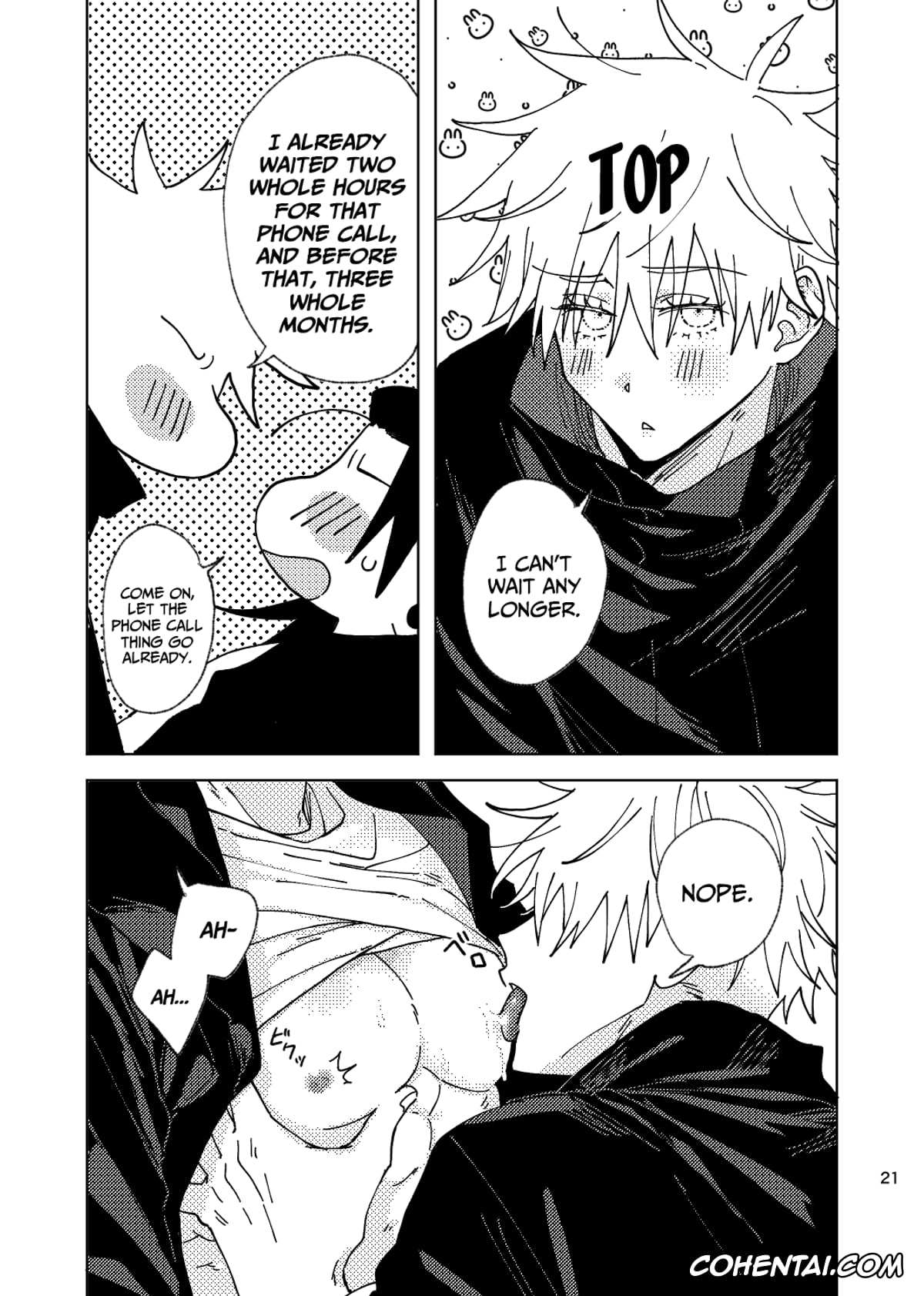 Jujutsu Kaisen hentai, Satoru Gojo hentai, Suguru Geto hentai, Think of Me Whether You’re Asleep or Awake (Sob) (Jujutsu Kaisen), pagina 21