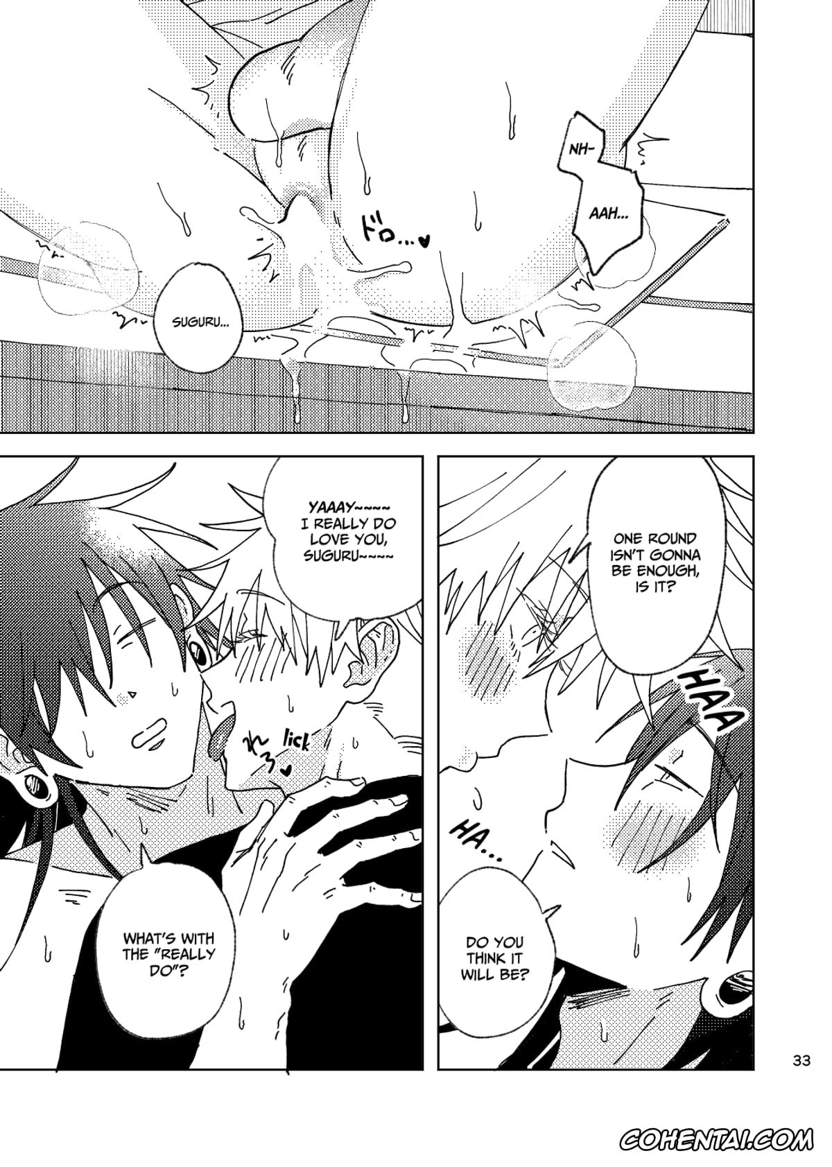 Jujutsu Kaisen hentai, Satoru Gojo hentai, Suguru Geto hentai, Think of Me Whether You’re Asleep or Awake (Sob) (Jujutsu Kaisen), pagina 33