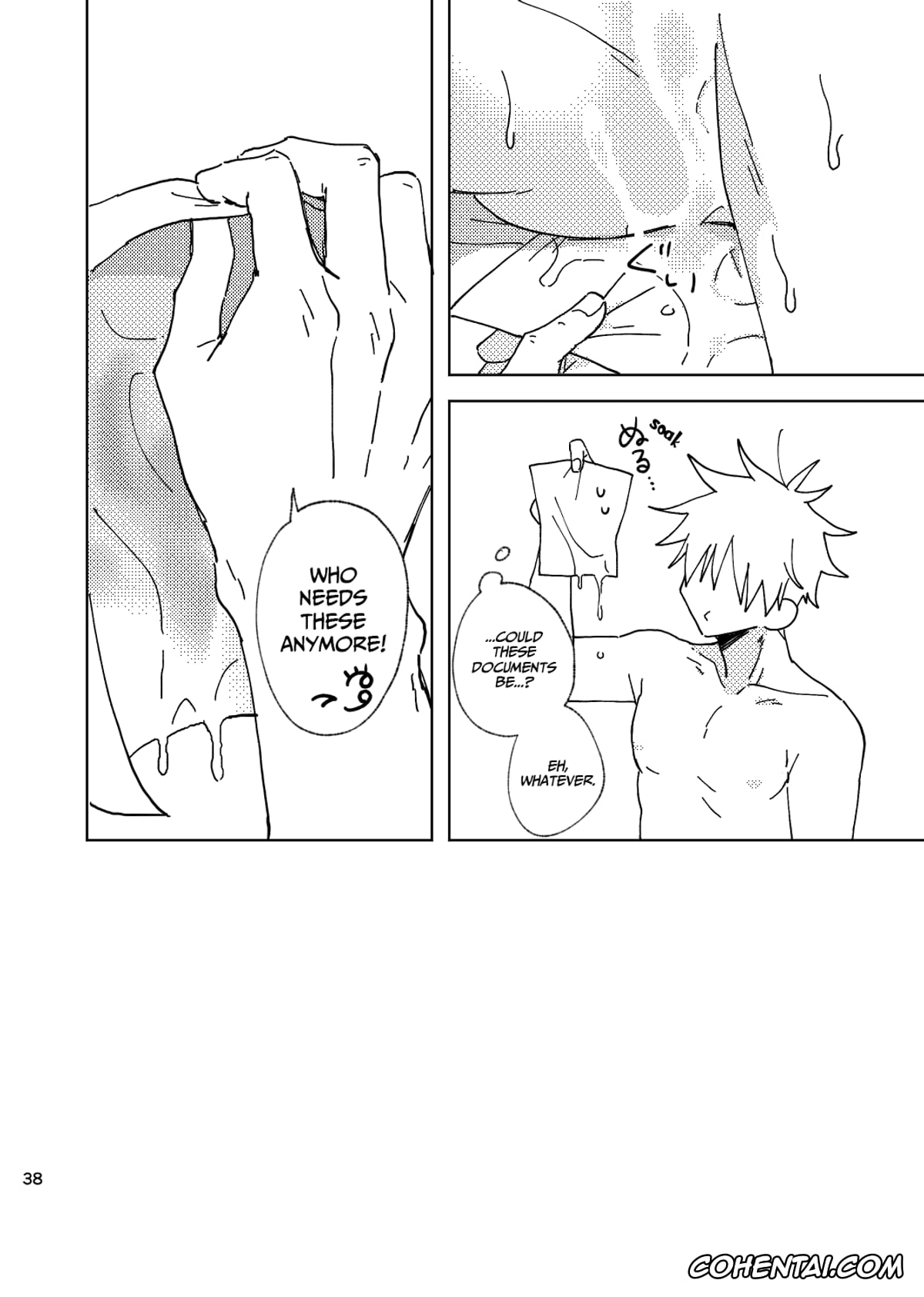 Jujutsu Kaisen porno, Satoru Gojo porno, Suguru Geto porno, Think of Me Whether You’re Asleep or Awake (Sob) (Jujutsu Kaisen), pagina 38
