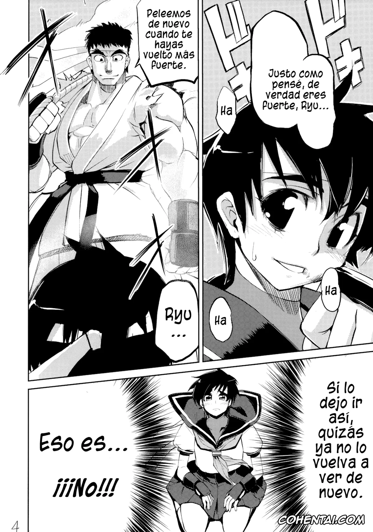 Street Fighter hentai, Ryu hentai, Sakura Kasugano hentai, 200% ZERO. (Street Fighter), pagina 3
