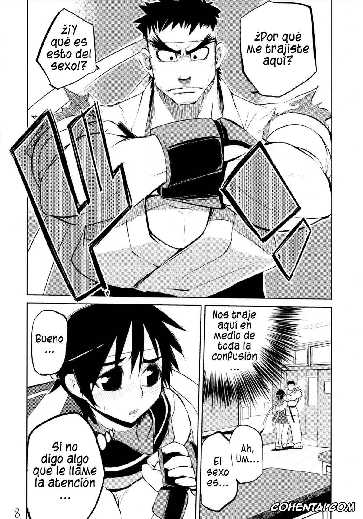 Street Fighter xxx, Ryu xxx, Sakura Kasugano xxx, 200% ZERO. (Street Fighter), pagina 7