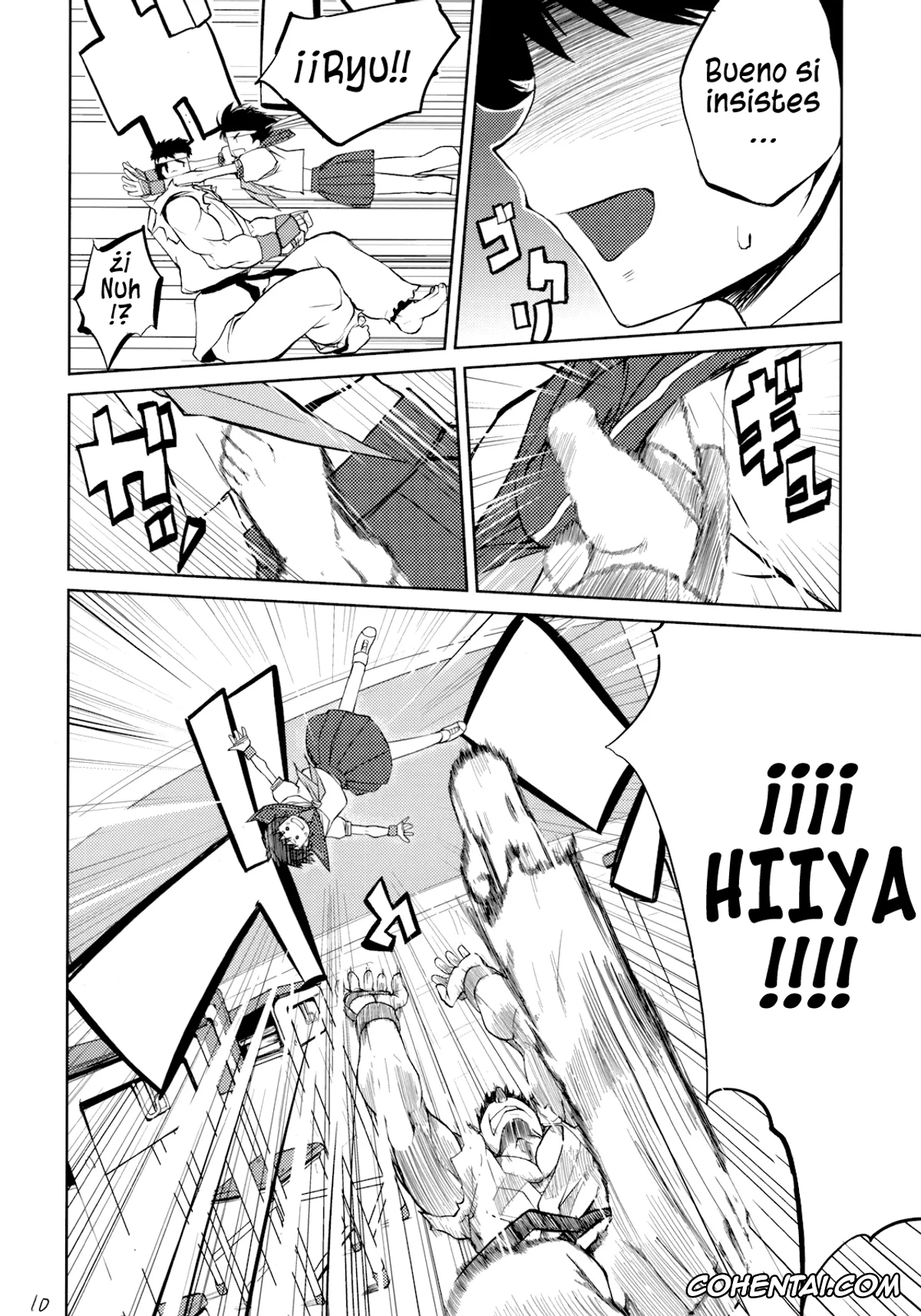 Street Fighter hentai, Ryu hentai, Sakura Kasugano hentai, 200% ZERO. (Street Fighter), pagina 9