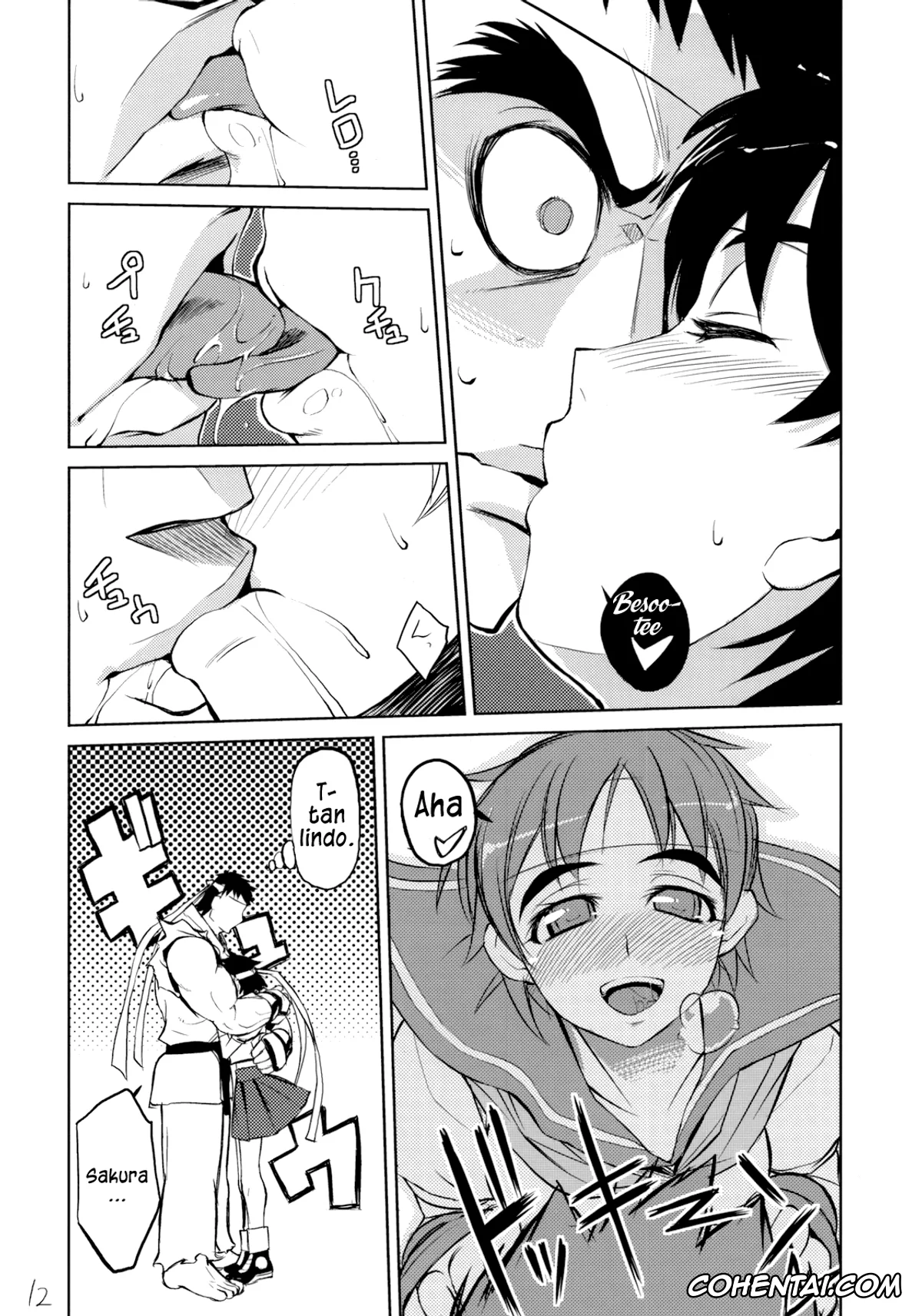 Street Fighter porno, Ryu porno, Sakura Kasugano porno, 200% ZERO. (Street Fighter), pagina 11