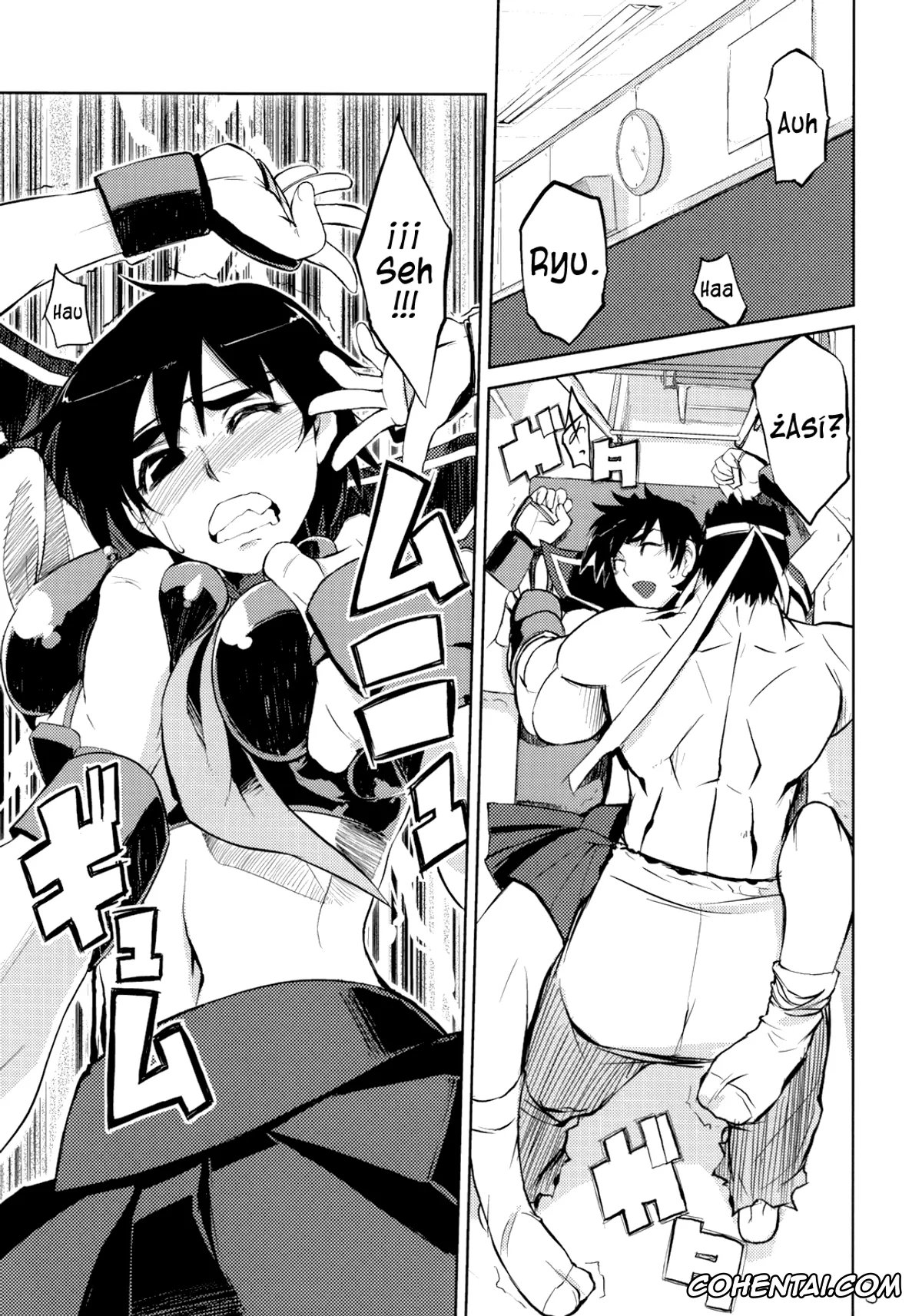 Street Fighter hentai, Ryu hentai, Sakura Kasugano hentai, 200% ZERO. (Street Fighter), pagina 12