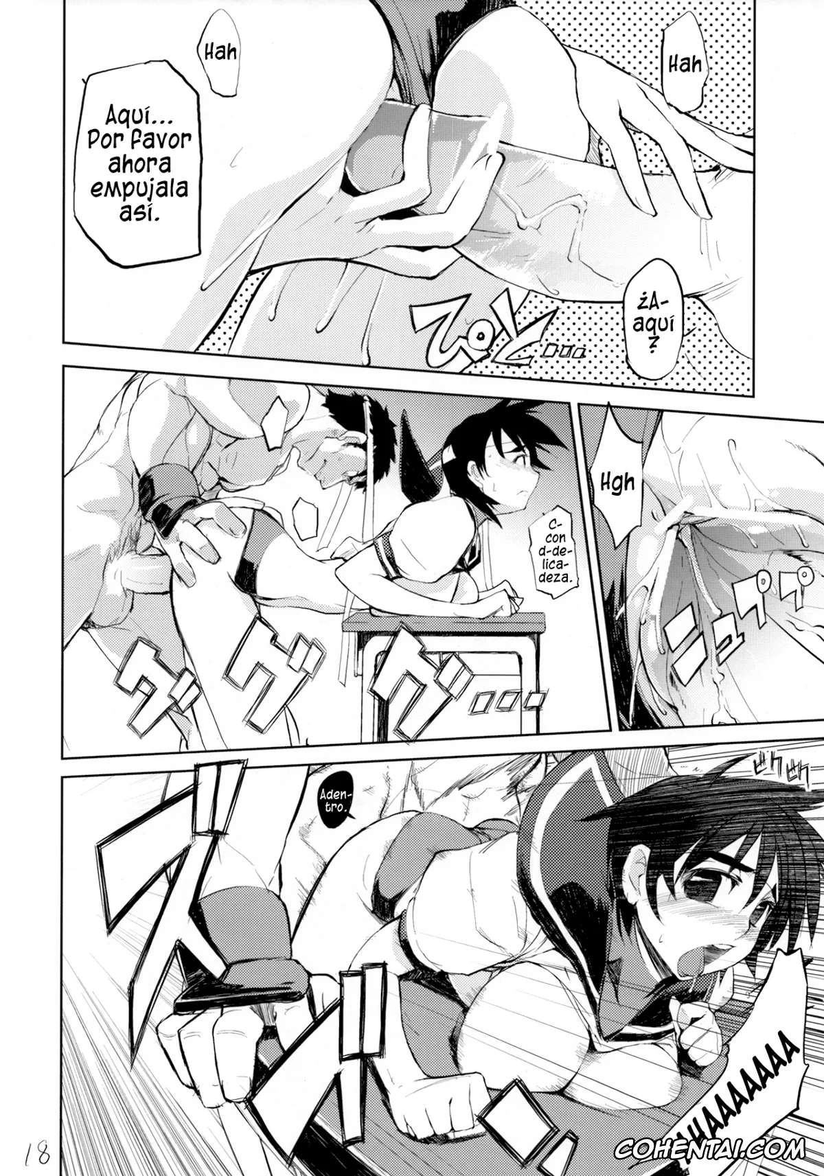 Street Fighter porno, Ryu porno, Sakura Kasugano porno, 200% ZERO. (Street Fighter), pagina 17