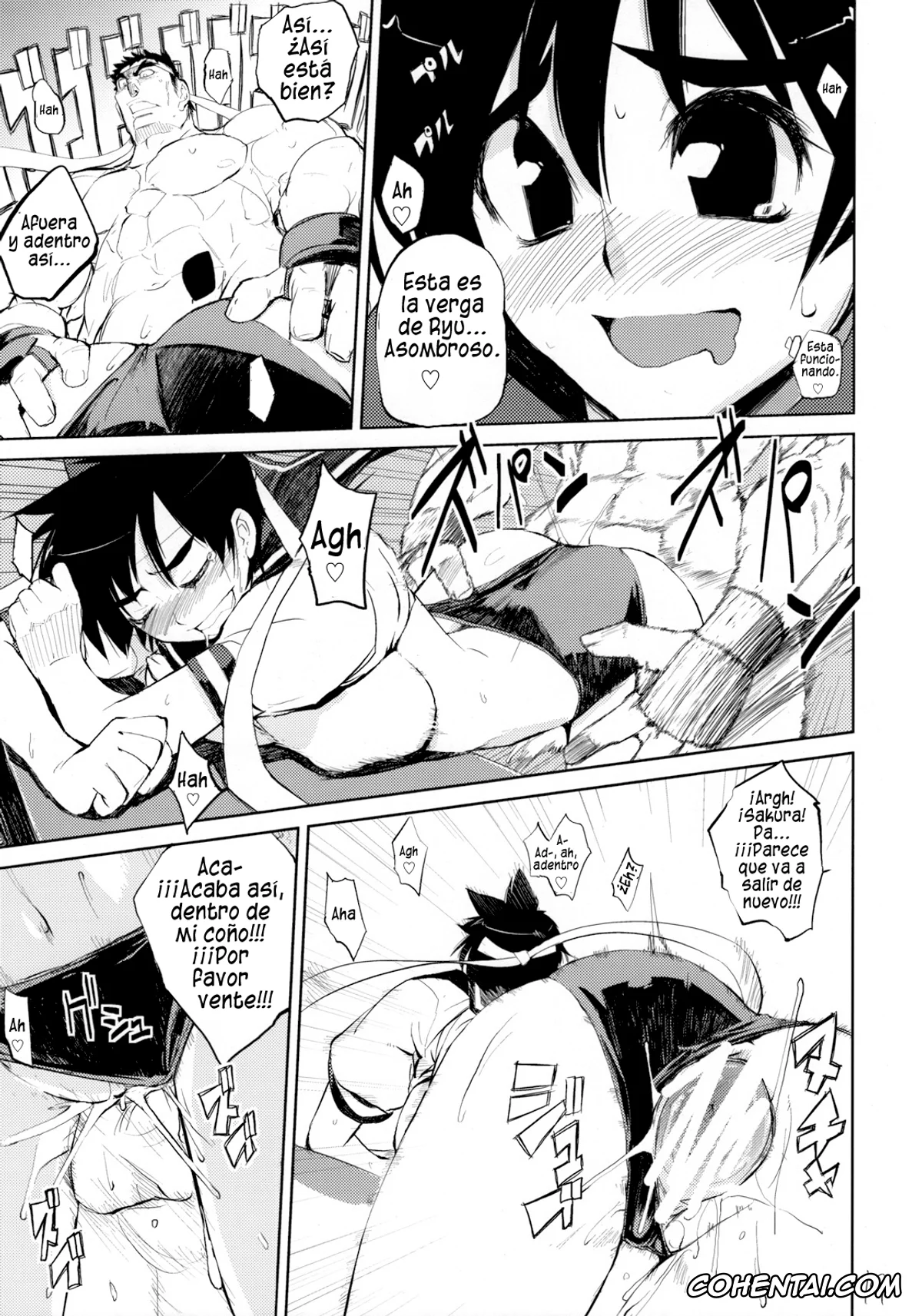 Street Fighter hentai, Ryu hentai, Sakura Kasugano hentai, 200% ZERO. (Street Fighter), pagina 18