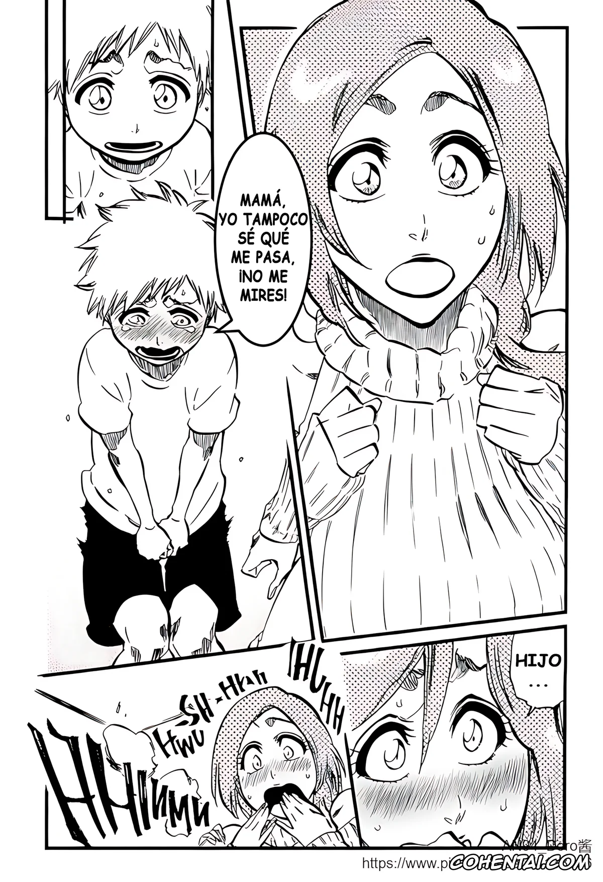 Bleach porno, Kazui Kurosaki porno, Orihime Inoue porno, Mamá, me pica aquí… El diario de «atenciones sexuales» de Inoue. (Bleach), pagina 8