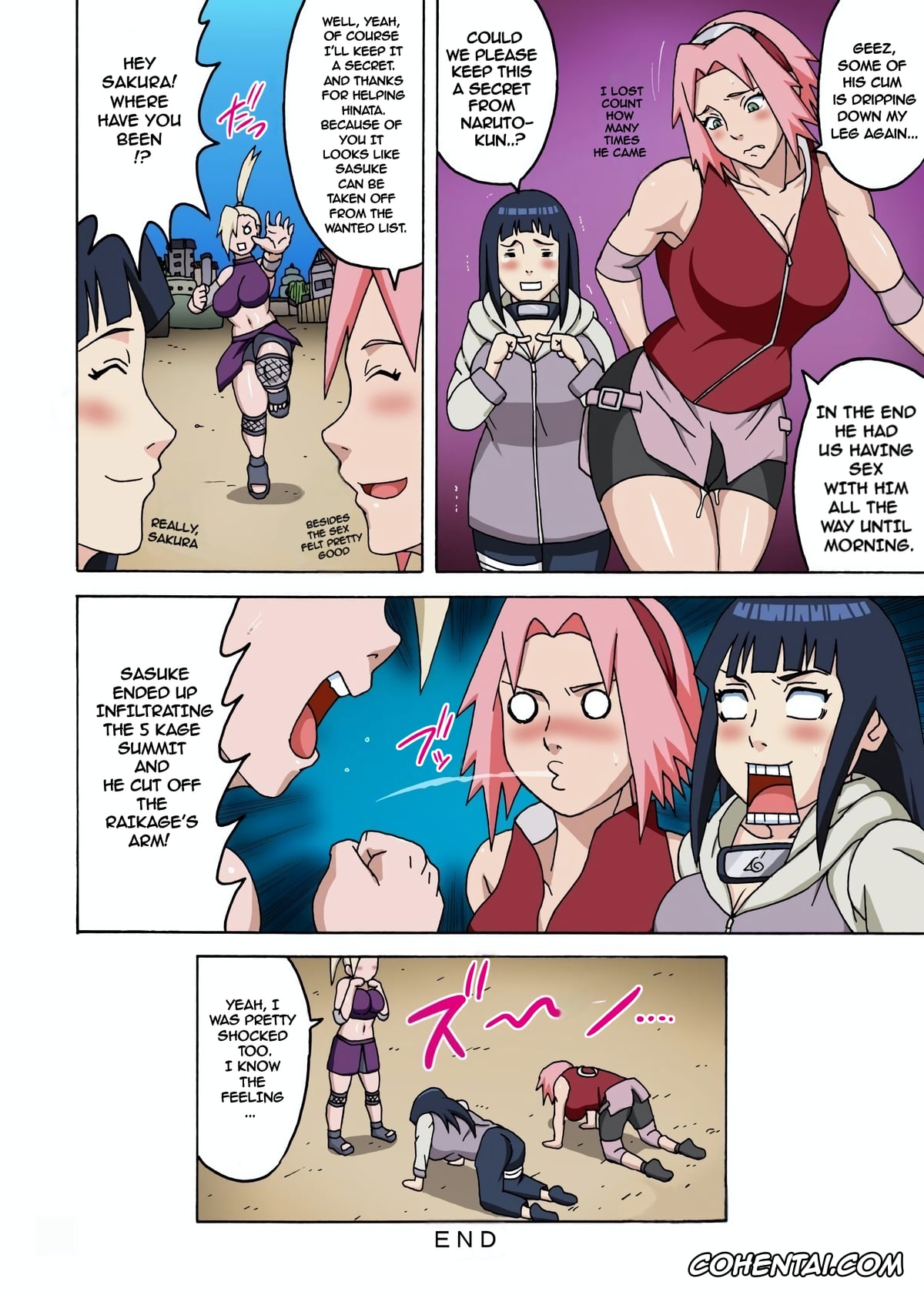 NARUTO hentai, Hinata Hyuga hentai, Sakura Haruno hentai, SakuHina Inninden (Naruto), pagina 39