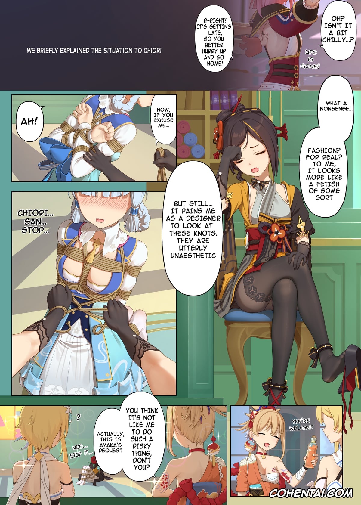 Genshin Impact xxx, Ayaka Kamisato xxx, Charlotte xxx, Chiori xxx, Focalors | Lady Furina xxx, Kirara xxx, Lumine xxx, Paimon xxx, Yoimiya Naganohara xxx, En no Ori Ito (Genshin Impact), pagina 10