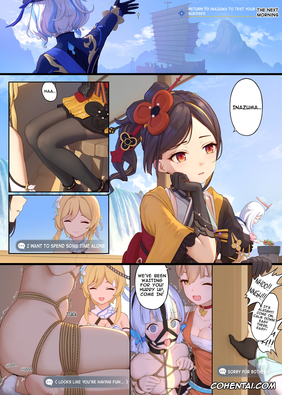 Genshin Impact xxx, Ayaka Kamisato xxx, Charlotte xxx, Chiori xxx, Focalors | Lady Furina xxx, Kirara xxx, Lumine xxx, Paimon xxx, Yoimiya Naganohara xxx, En no Ori Ito (Genshin Impact), pagina 16