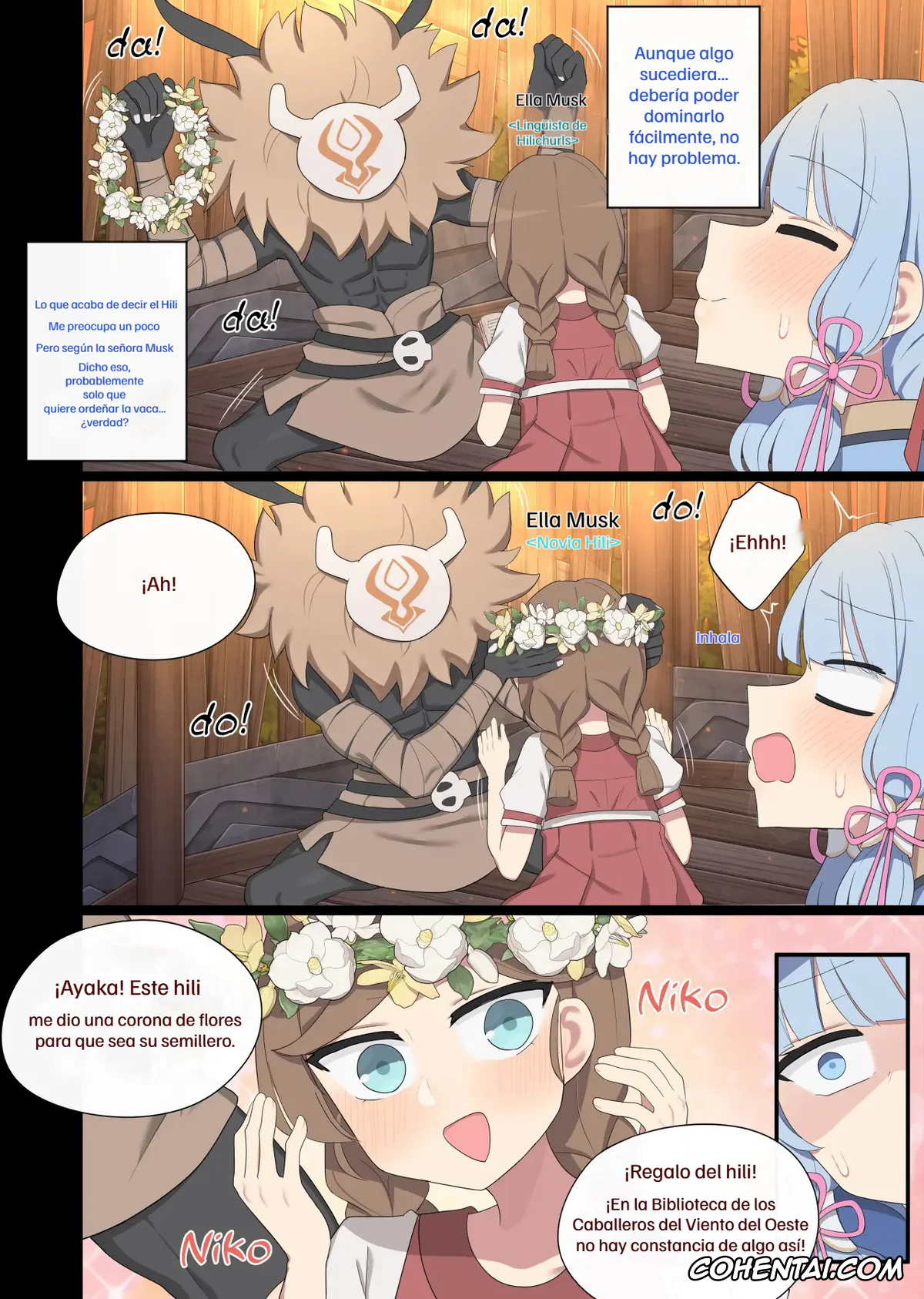 Genshin Impact hentai, Ayaka Kamisato hentai, Hilichurl hentai, Ayaka Hilchurl (Genshin Impact), pagina 3