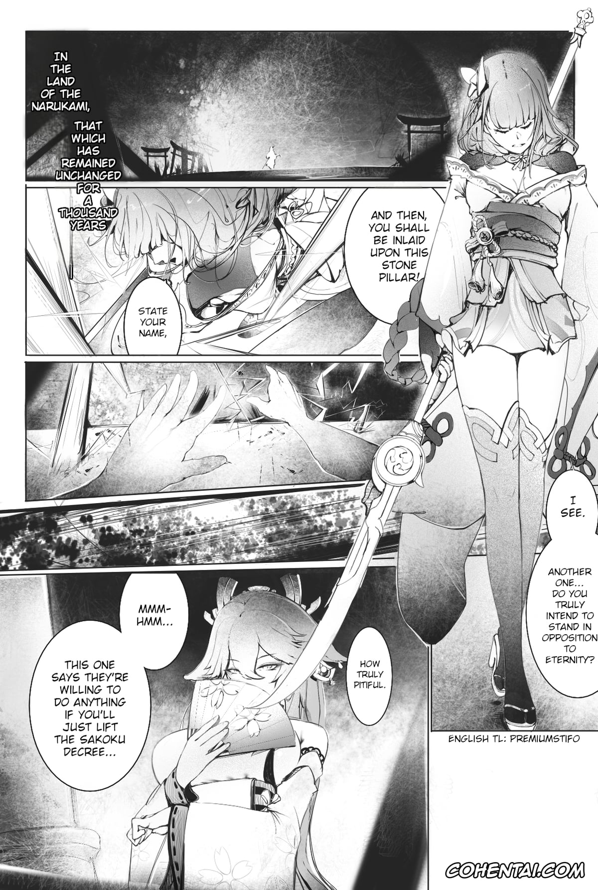 Genshin Impact xxx, Raiden Shogun xxx, Yae Miko xxx, Raiden Shogun and Yae Miko (Genshin Impact), pagina 1