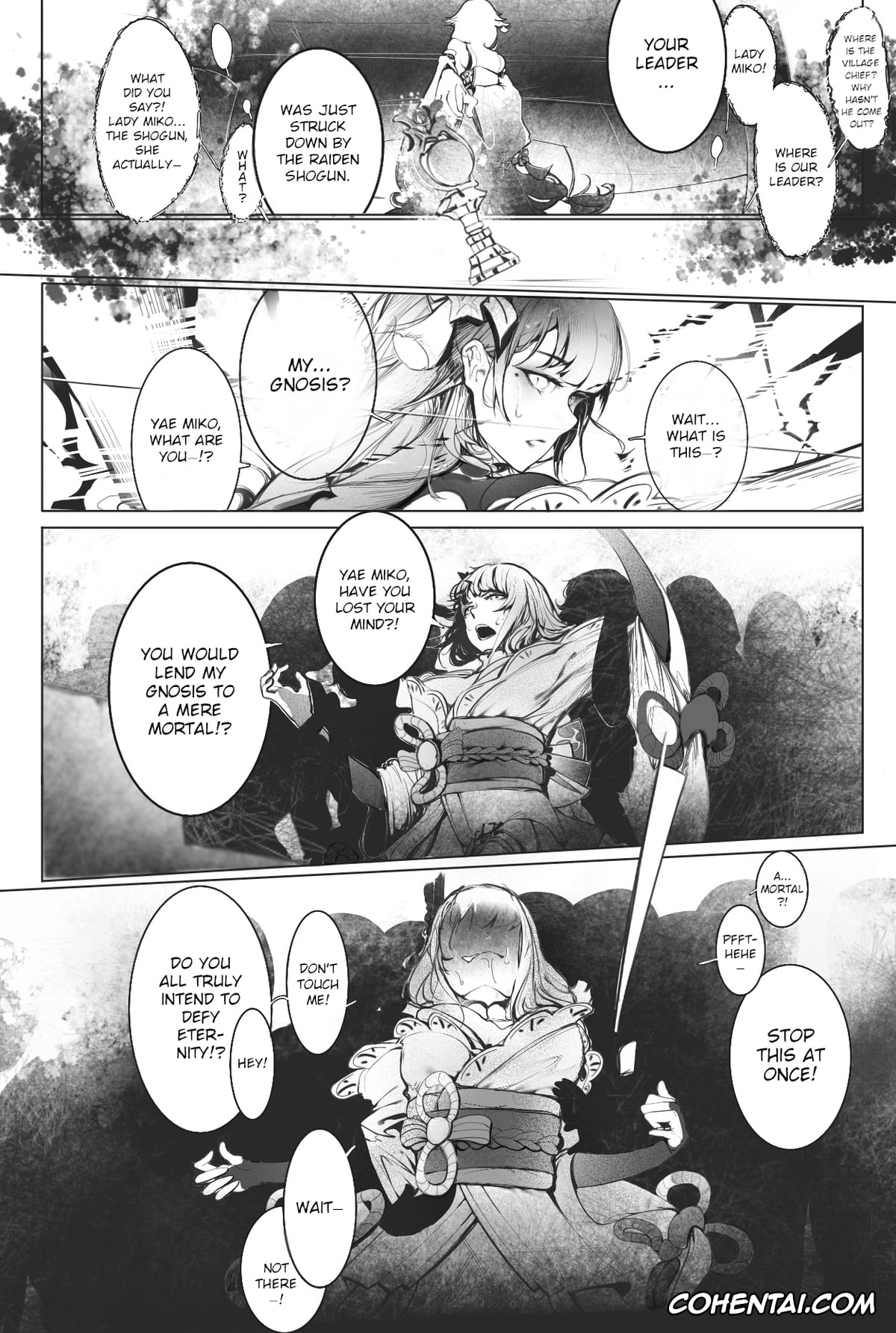 Genshin Impact hentai, Raiden Shogun hentai, Yae Miko hentai, Raiden Shogun and Yae Miko (Genshin Impact), pagina 3