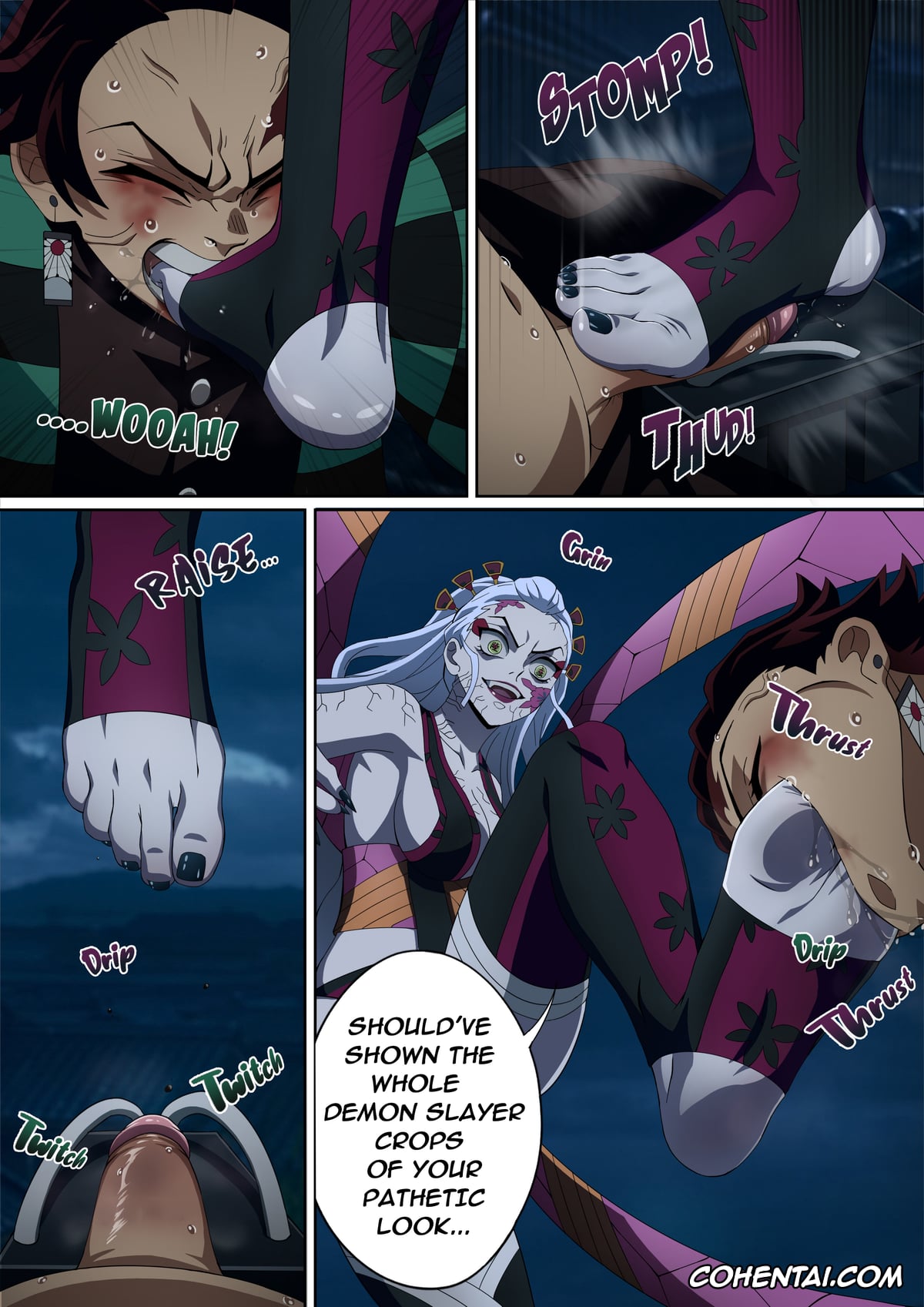 Kimetsu No Yaiba | Demon Slayer xxx, Daki xxx, Nezuko Kamado xxx, Tanjirou Kamado xxx, Daki’s Blood Demon Art: Trample 1+2 (Kimetsu no Yaiba), pagina 16
