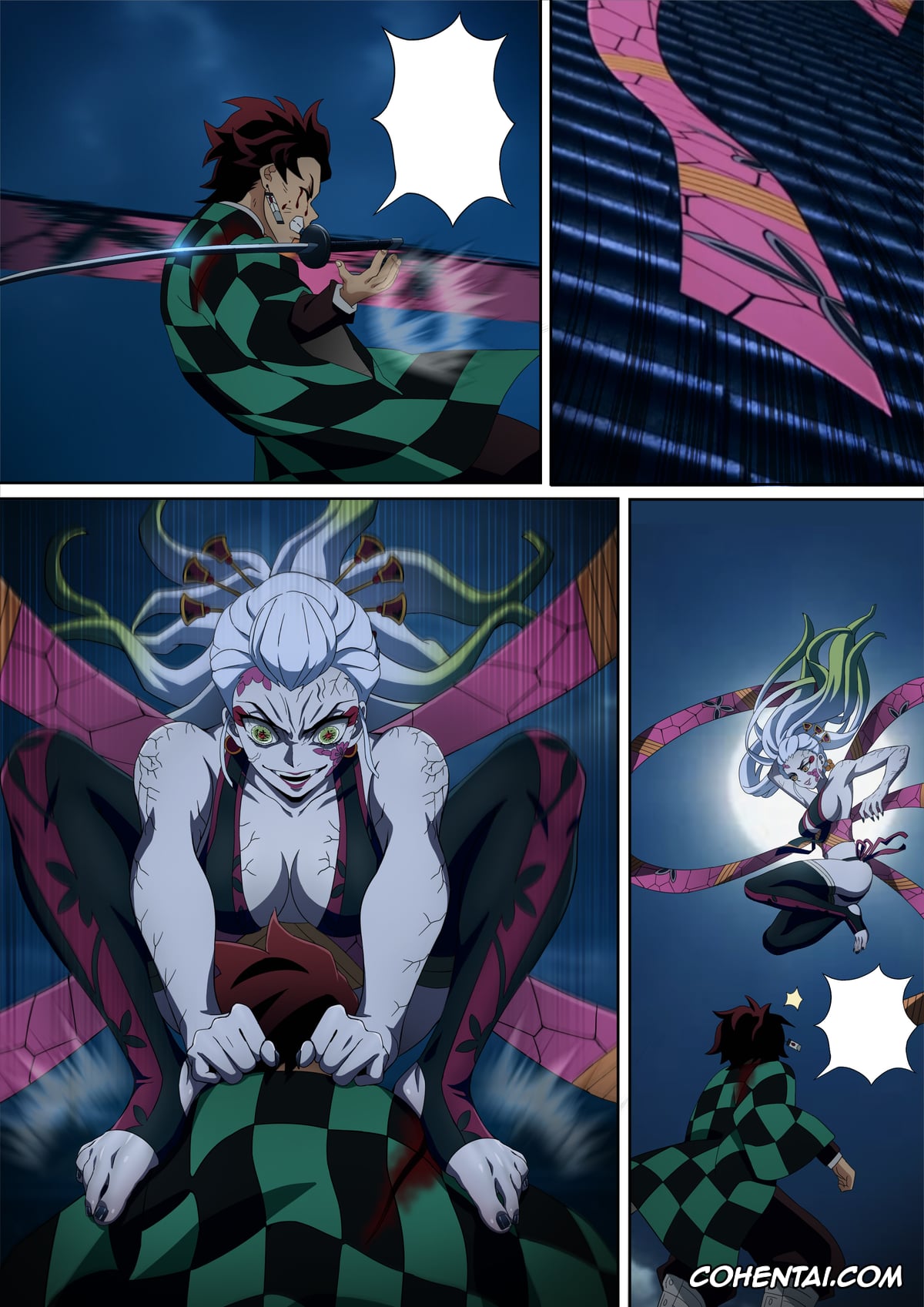 Kimetsu No Yaiba | Demon Slayer xxx, Daki xxx, Nezuko Kamado xxx, Tanjirou Kamado xxx, Daki’s Blood Demon Art: Trample 1+2 (Kimetsu no Yaiba), pagina 52