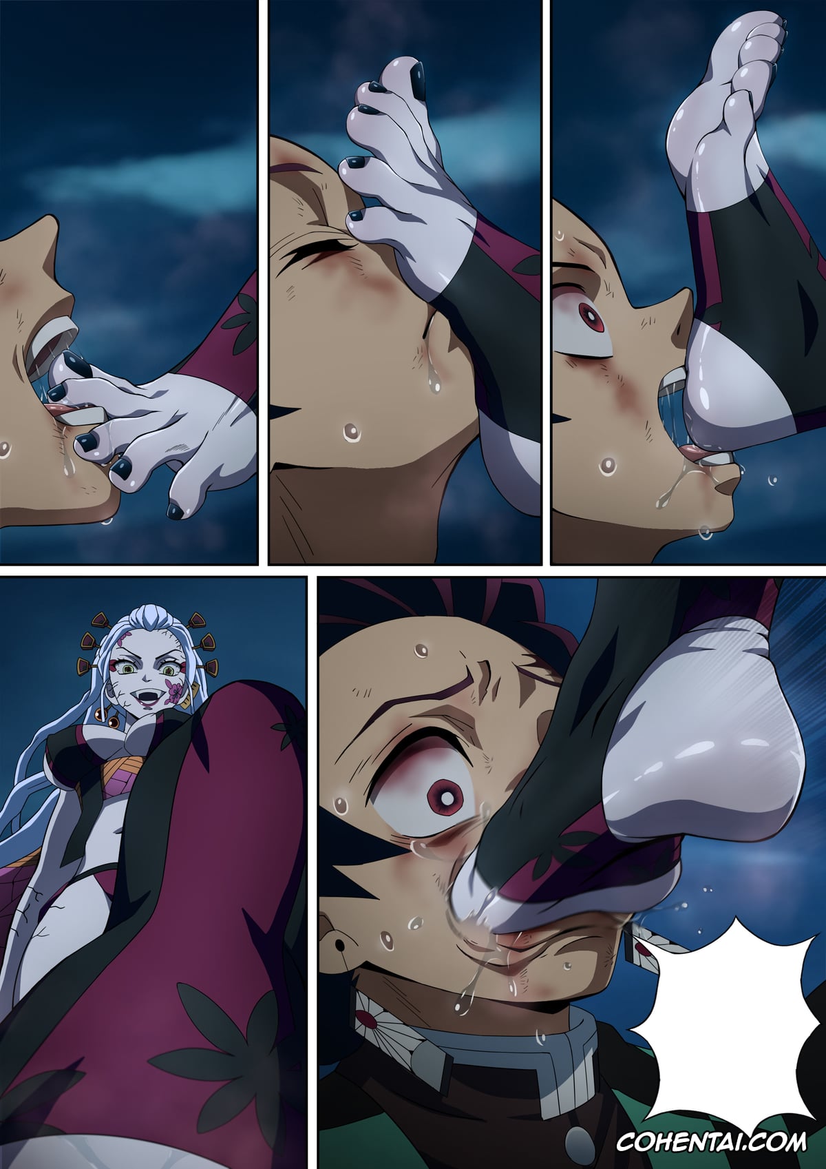 Kimetsu No Yaiba | Demon Slayer xxx, Daki xxx, Nezuko Kamado xxx, Tanjirou Kamado xxx, Daki’s Blood Demon Art: Trample 1+2 (Kimetsu no Yaiba), pagina 58