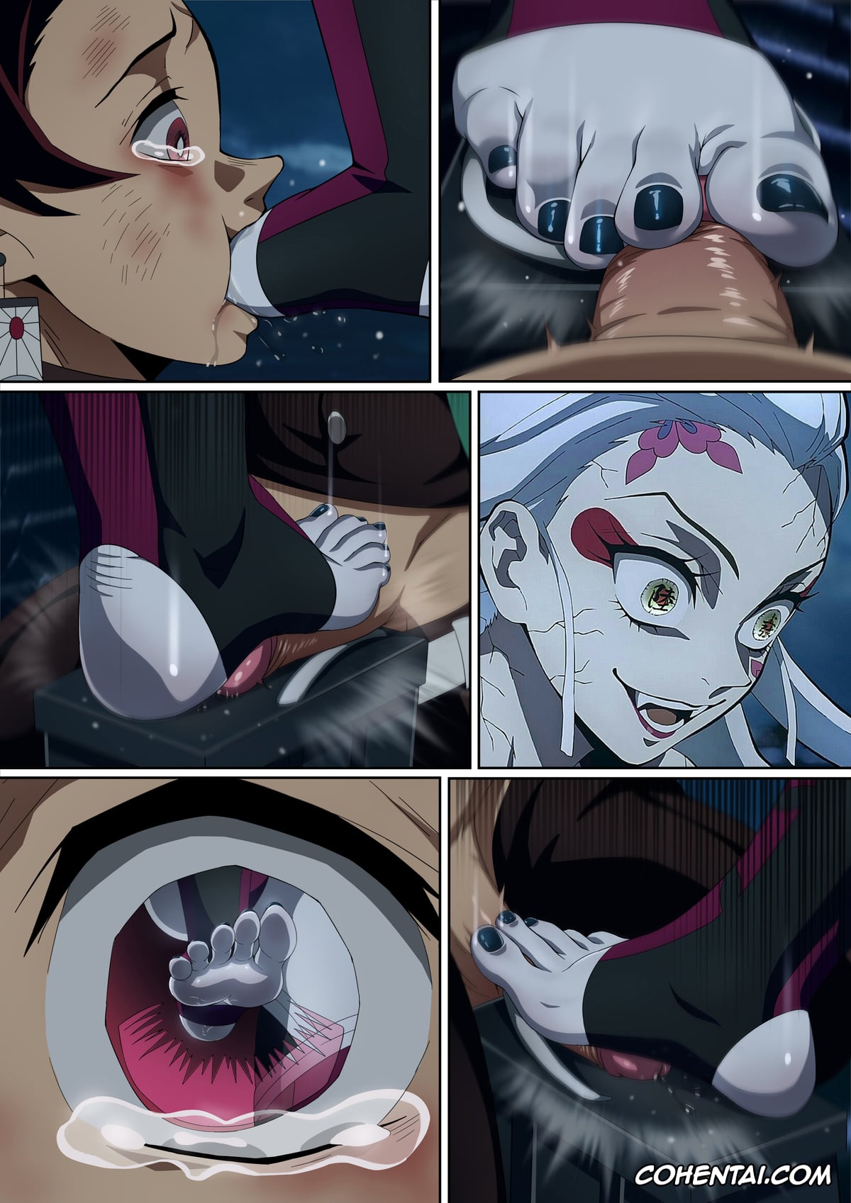 Kimetsu No Yaiba | Demon Slayer xxx, Daki xxx, Nezuko Kamado xxx, Tanjirou Kamado xxx, Daki’s Blood Demon Art: Trample 1+2 (Kimetsu no Yaiba), pagina 61