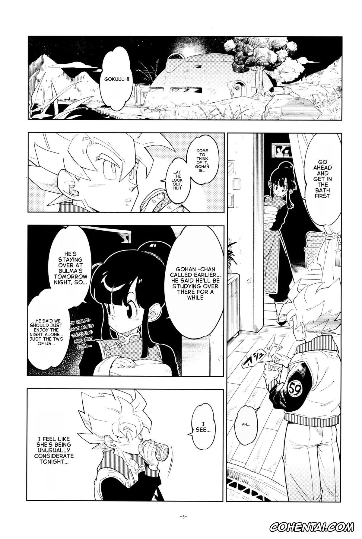 Dragon Ball Z porno, Chi Chi porno, Son Goku porno, Futari kiri (Dragon Ball Z), pagina 2