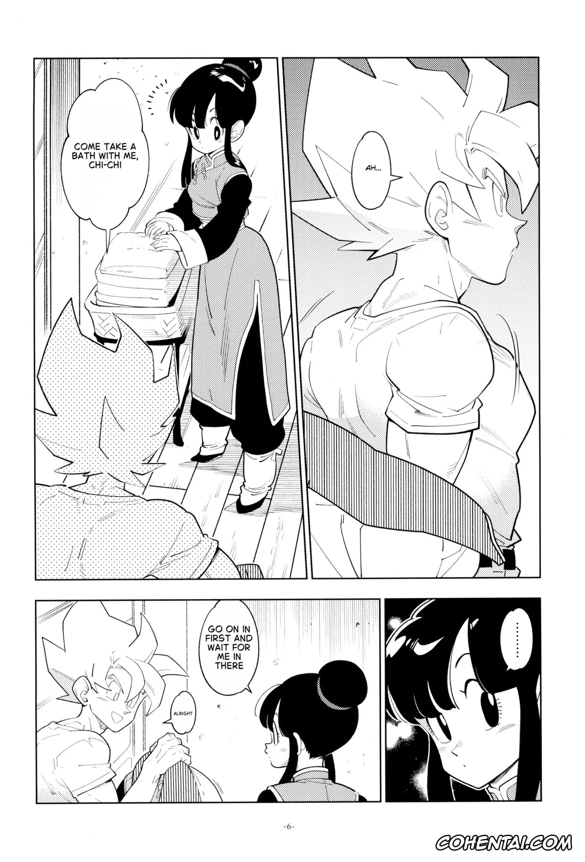 Dragon Ball Z hentai, Chi Chi hentai, Son Goku hentai, Futari kiri (Dragon Ball Z), pagina 3