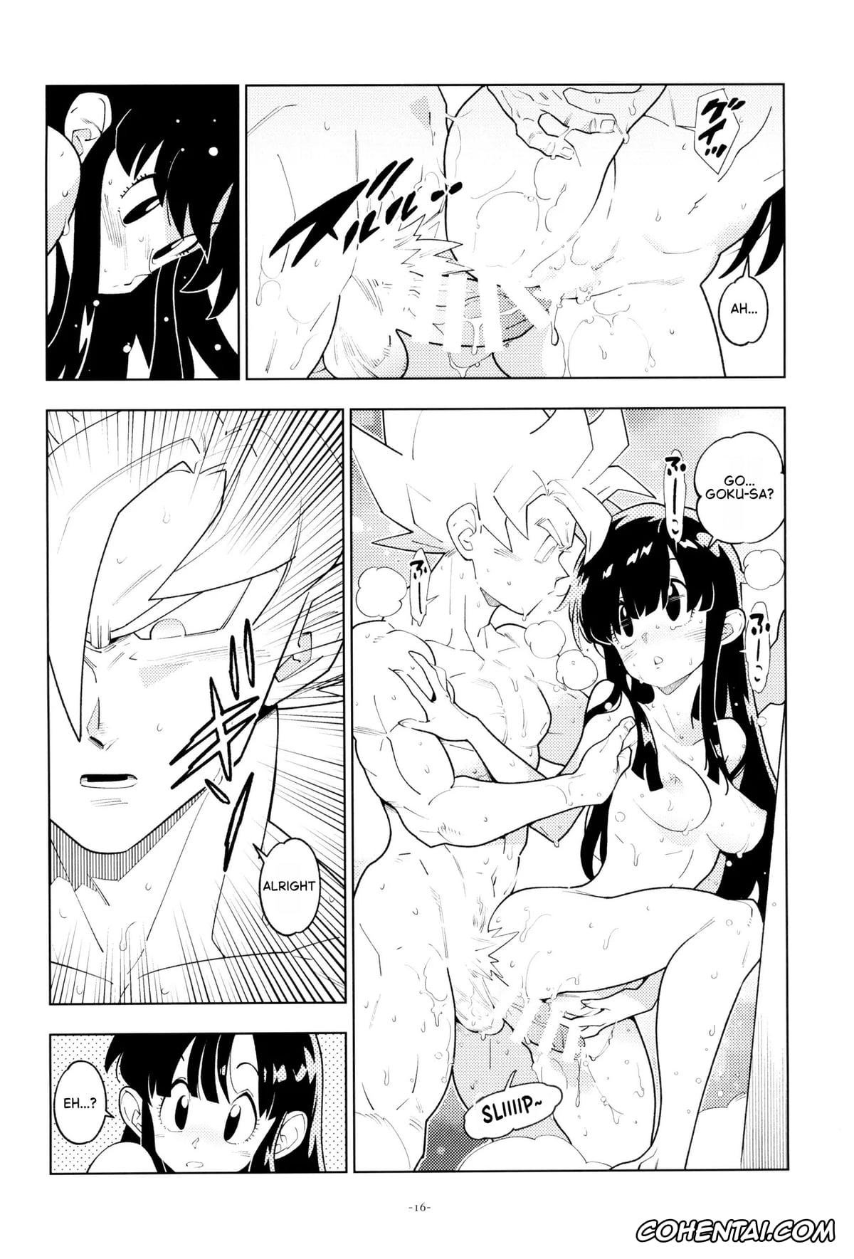 Dragon Ball Z xxx, Chi Chi xxx, Son Goku xxx, Futari kiri (Dragon Ball Z), pagina 13
