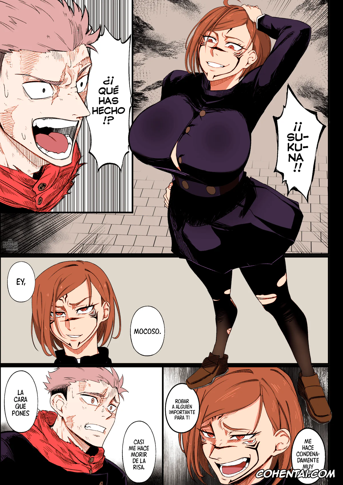 Jujutsu Kaisen hentai, Nobara Kugisaki hentai, Sukuna hentai, Yuuji Itadori hentai, Bad Nobara (Jujutsu Kaisen), pagina 3