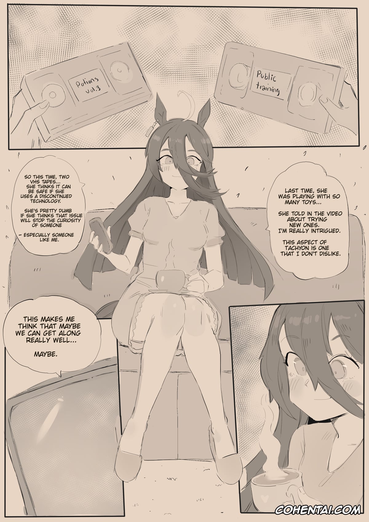 Uma Musume Pretty Derby hentai, Agnes Digital hentai, Agnes Tachyon hentai, Air Shakur hentai, Daiwa Scarlet hentai, Manhattan Cafe hentai, Trainer hentai, Just Another Guinea Pig (Uma Musume Pretty Derby), pagina 3
