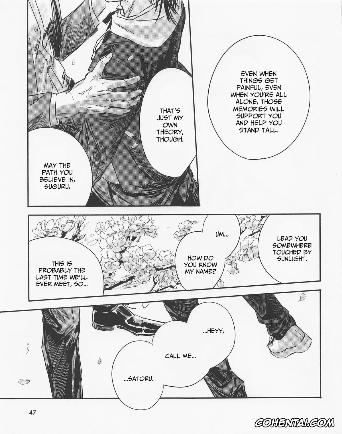 Jujutsu Kaisen xxx, Satoru Gojo xxx, Suguru Geto xxx, Spring, Even After Death (Jujutsu Kaisen), pagina 46