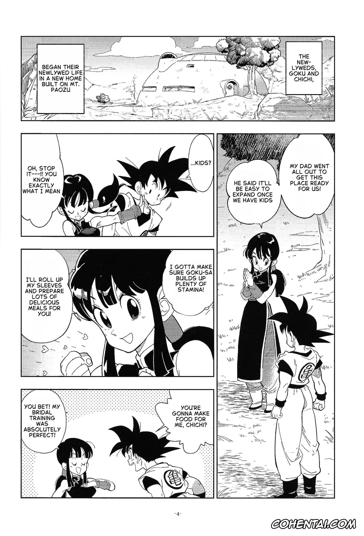 Dragon Ball Z hentai, Chi Chi hentai, Son Goku hentai, Shinkon no Futari! (Dragon Ball Z), pagina 3
