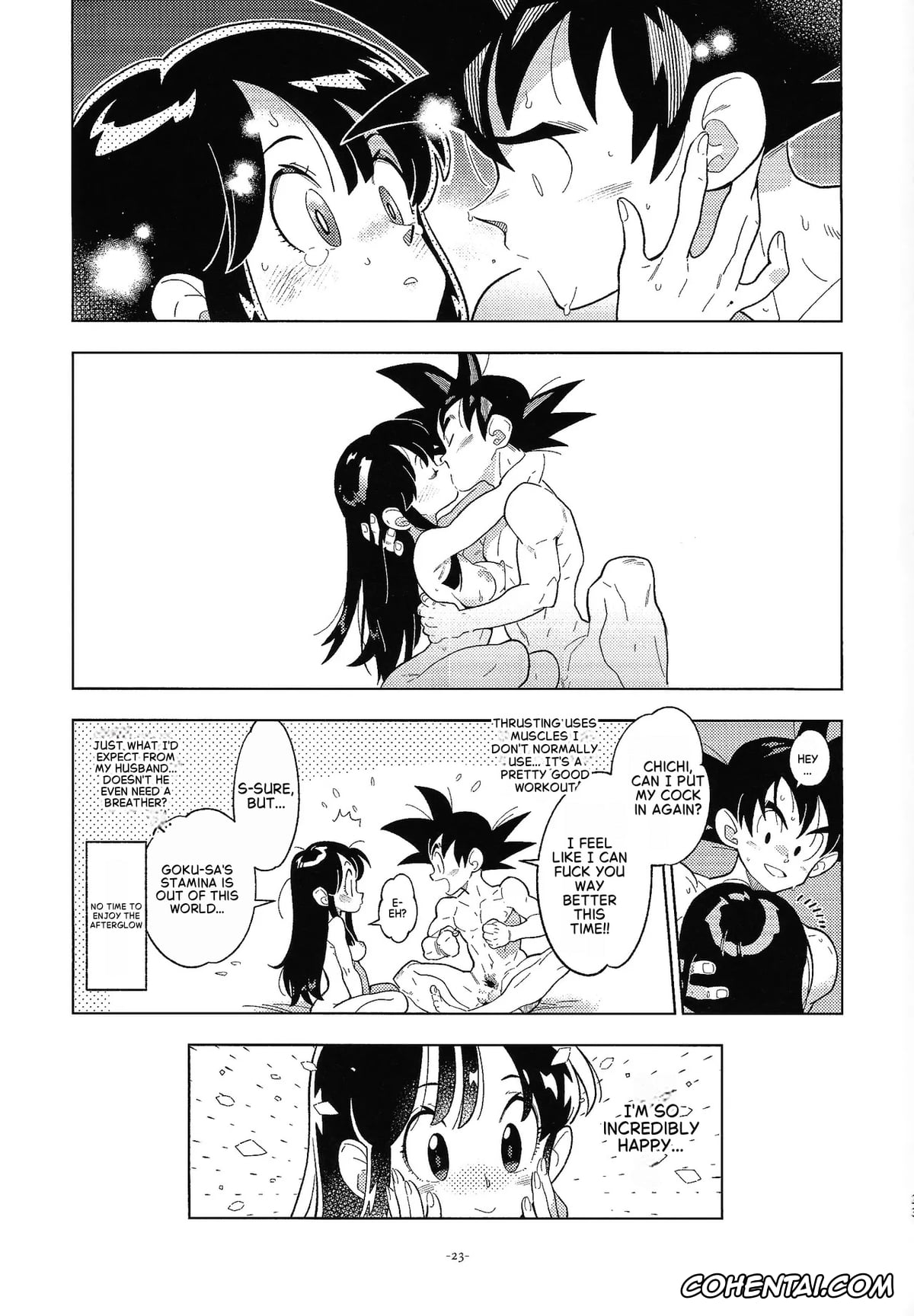 Dragon Ball Z xxx, Chi Chi xxx, Son Goku xxx, Shinkon no Futari! (Dragon Ball Z), pagina 22