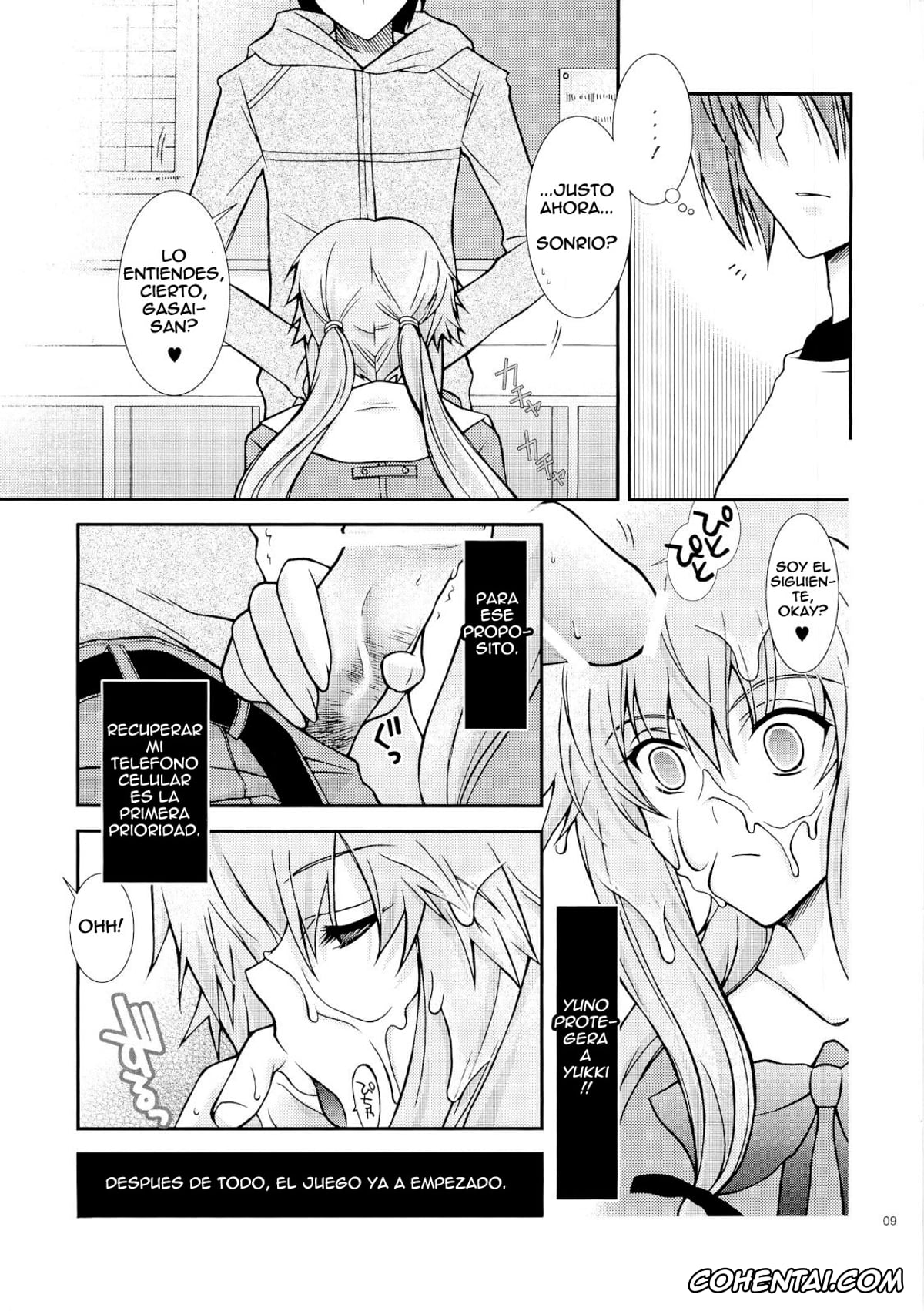 Mirai Nikki porno, Yuno Gasai porno, Barairo no Jinsei (Mirai Nikki), pagina 8