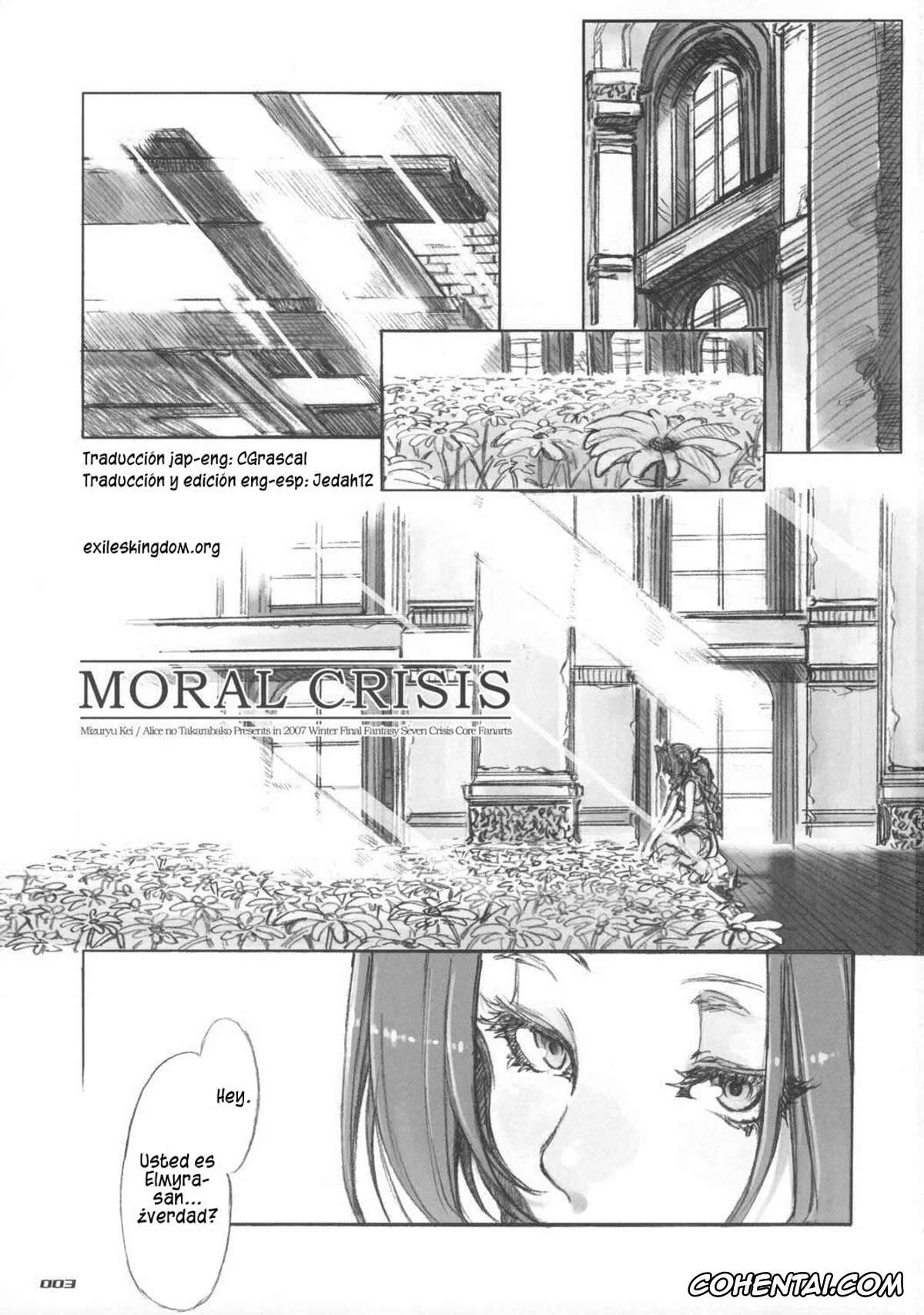 Final Fantasy hentai, Aerith Gainsborough hentai, MORAL CRISIS (Final Fantasy VII), pagina 3