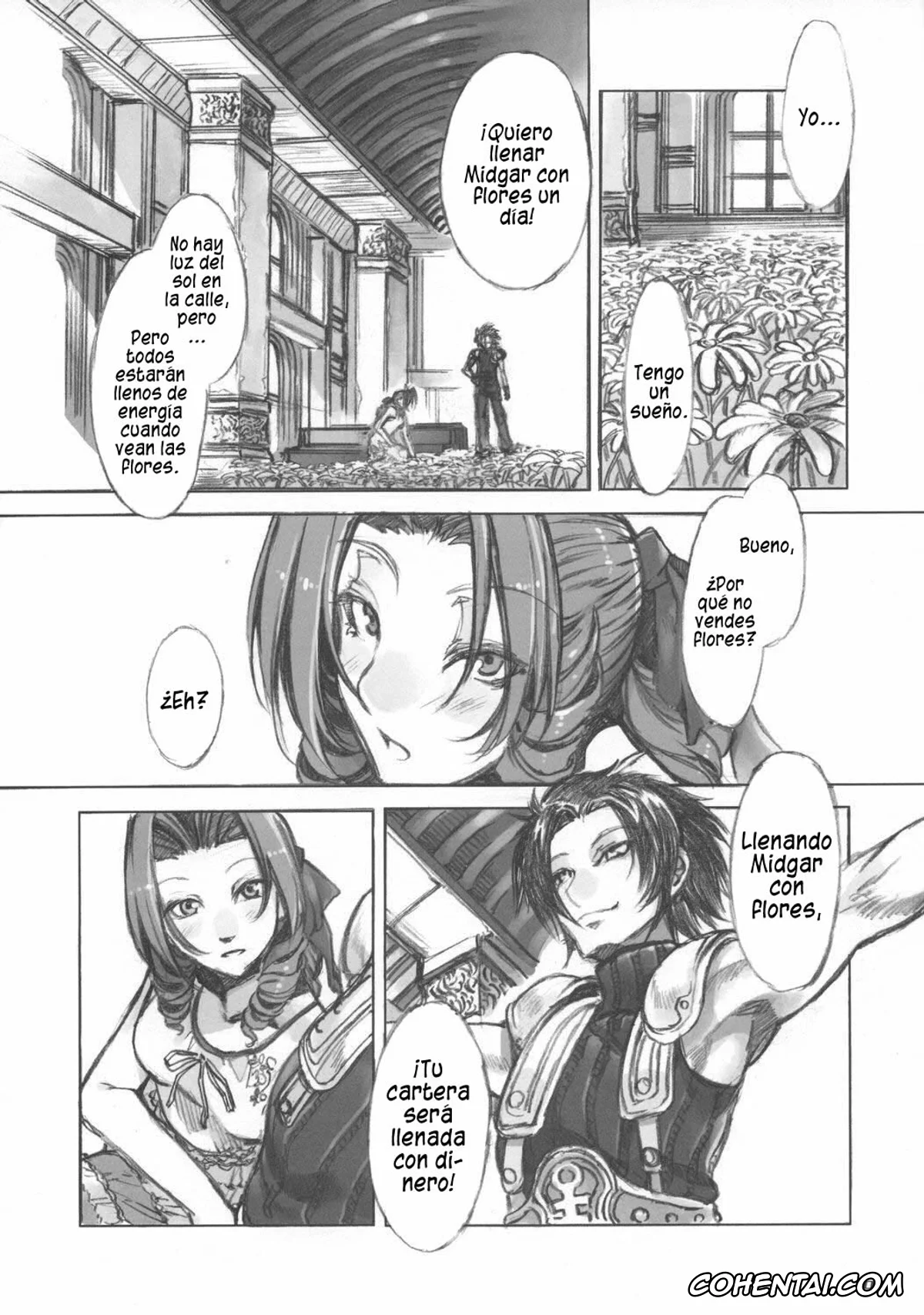 Final Fantasy hentai, Aerith Gainsborough hentai, MORAL CRISIS (Final Fantasy VII), pagina 6