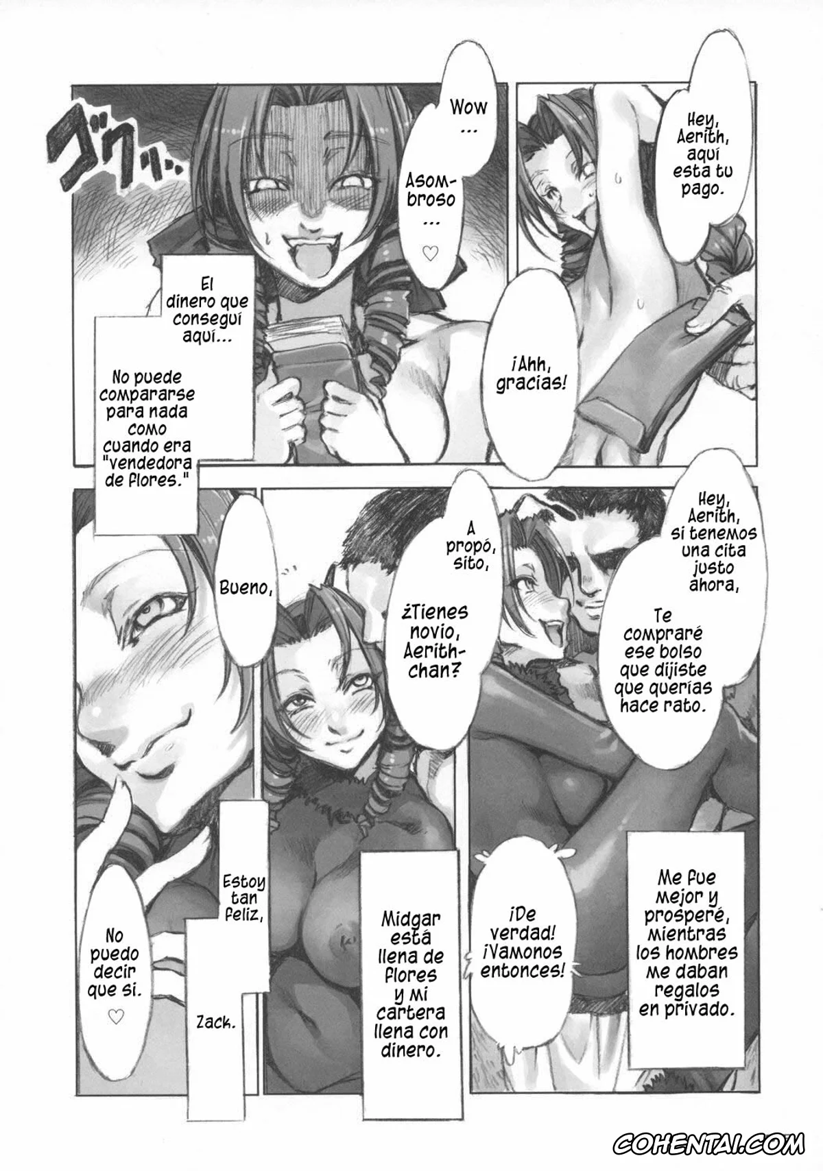 Final Fantasy hentai, Aerith Gainsborough hentai, MORAL CRISIS (Final Fantasy VII), pagina 18
