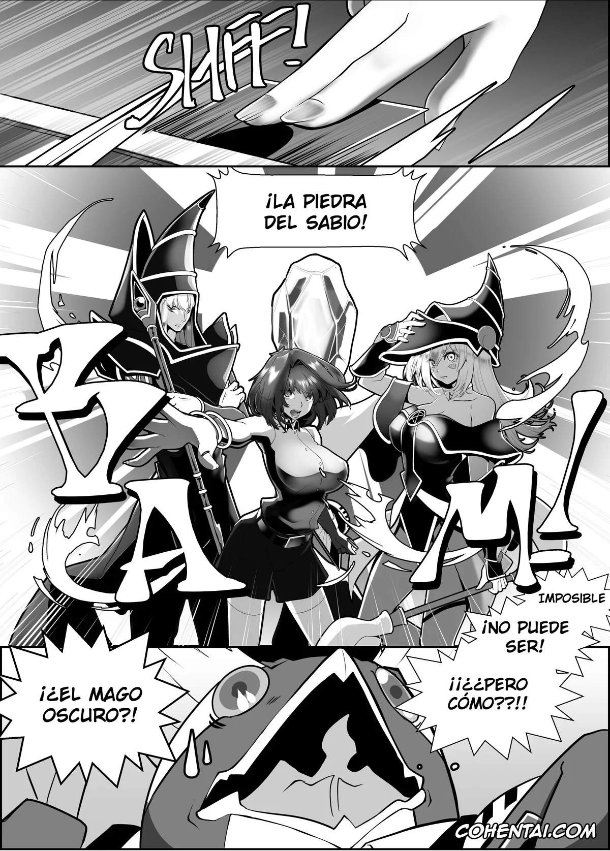 Yu-Gi-Oh! xxx, Adrian Randolph Crump xxx, Dark Magician Girl xxx, Tea Gardner | Anzu Mazaki xxx, Kagayake! Kenja no Ero Penguin (Yu-Gi-Oh!), pagina 4