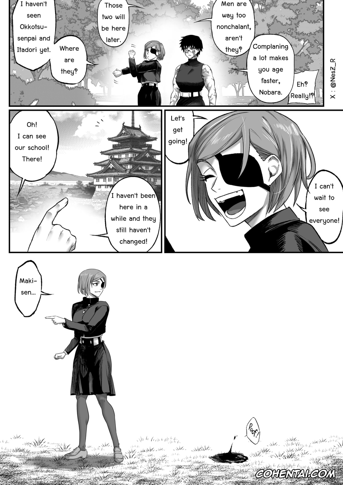 Jujutsu Kaisen hentai, Maki Zenin hentai, Nobara Kugisaki hentai, Sukuna hentai, Yuta Okkotsu hentai, Yuuji Itadori hentai, The Possession (Jujutsu Kaisen), pagina 9