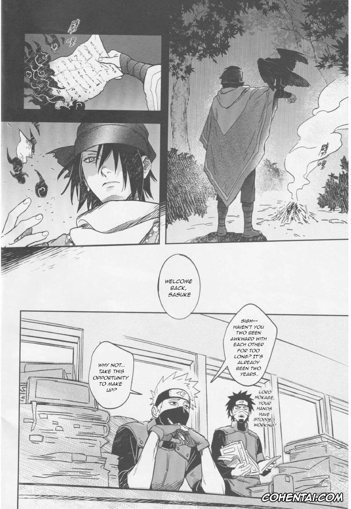 NARUTO porno, Naruto Uzumaki porno, Sasuke Uchiha porno, The Etiquette of the Round Fan (NARUTO), pagina 5