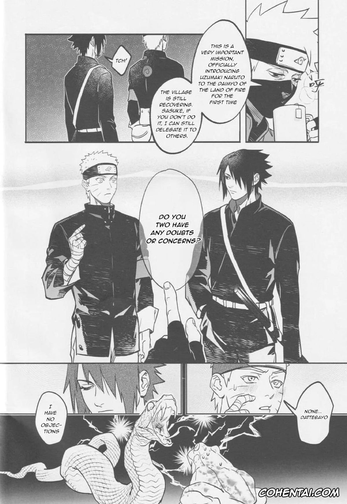NARUTO hentai, Naruto Uzumaki hentai, Sasuke Uchiha hentai, The Etiquette of the Round Fan (NARUTO), pagina 9