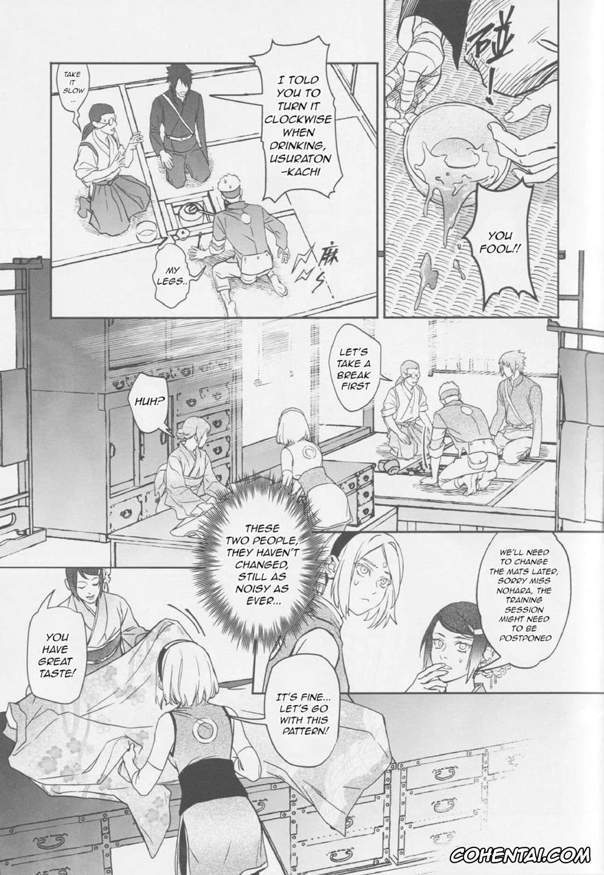 NARUTO hentai, Naruto Uzumaki hentai, Sasuke Uchiha hentai, The Etiquette of the Round Fan (NARUTO), pagina 18