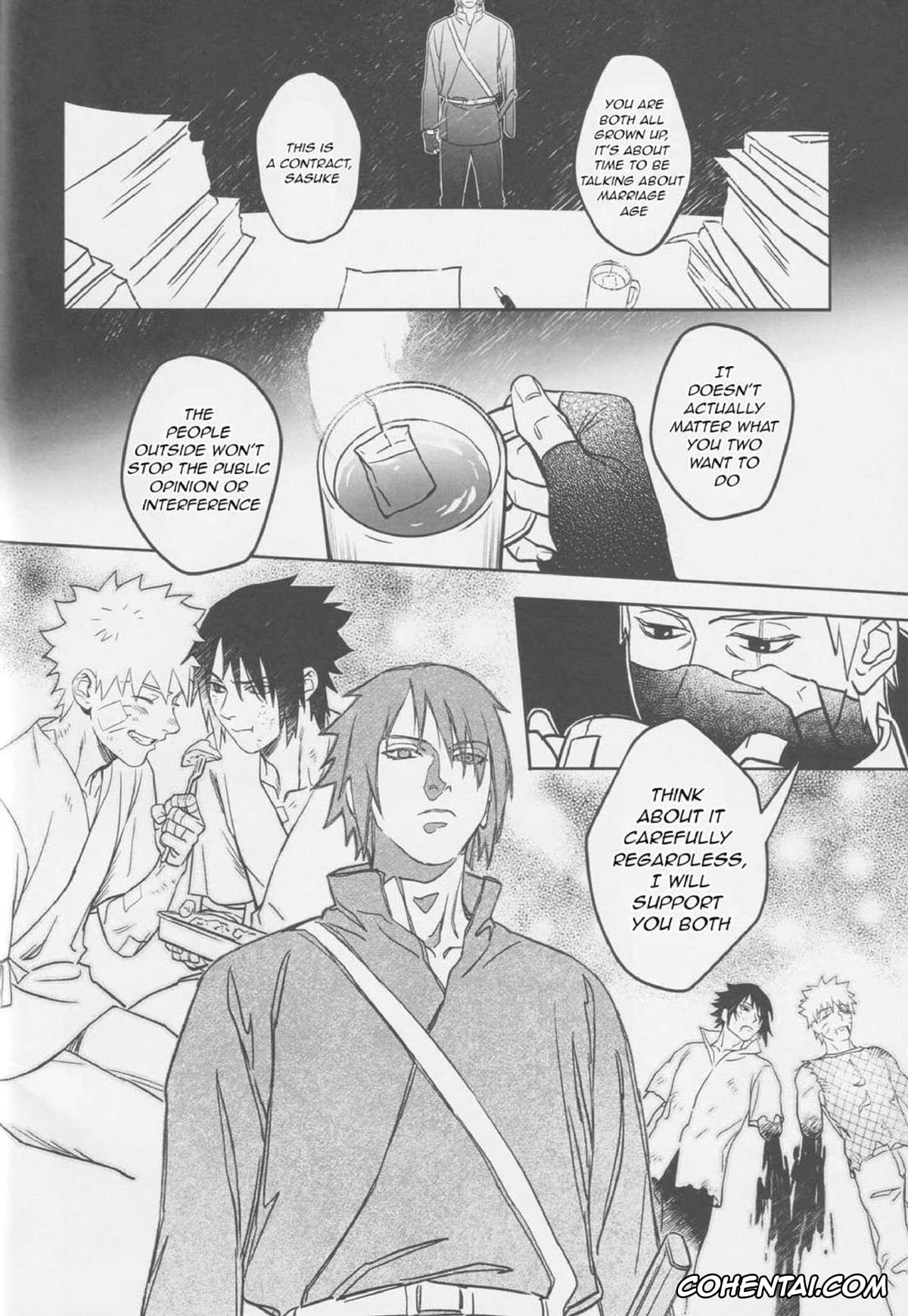 NARUTO xxx, Naruto Uzumaki xxx, Sasuke Uchiha xxx, The Etiquette of the Round Fan (NARUTO), pagina 25